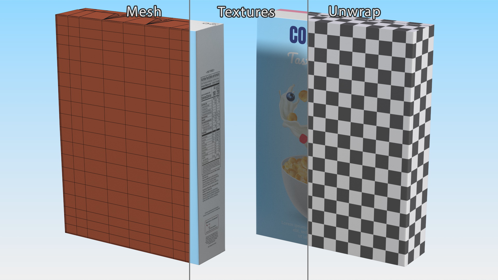 3D model Corn Flakes Box