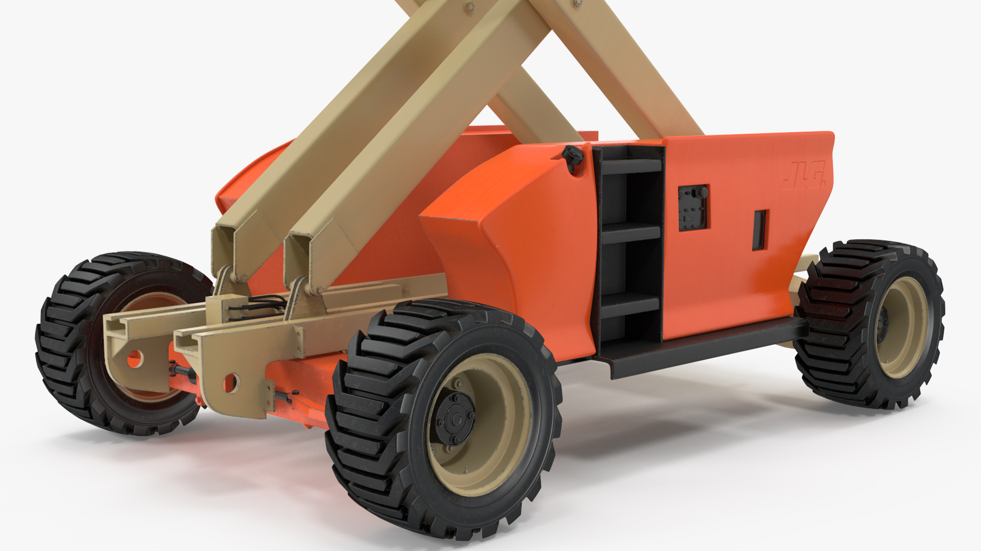 JLG 3394RT Scissor Lift Rigged for Cinema 4D 3D model