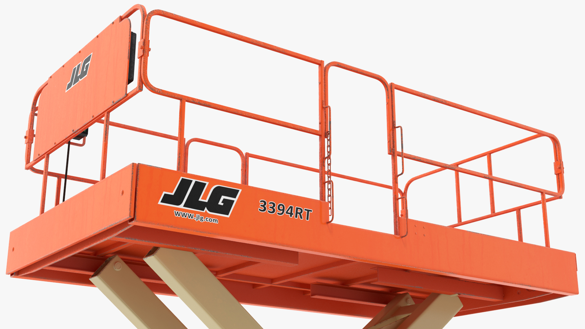 JLG 3394RT Scissor Lift Rigged for Cinema 4D 3D model