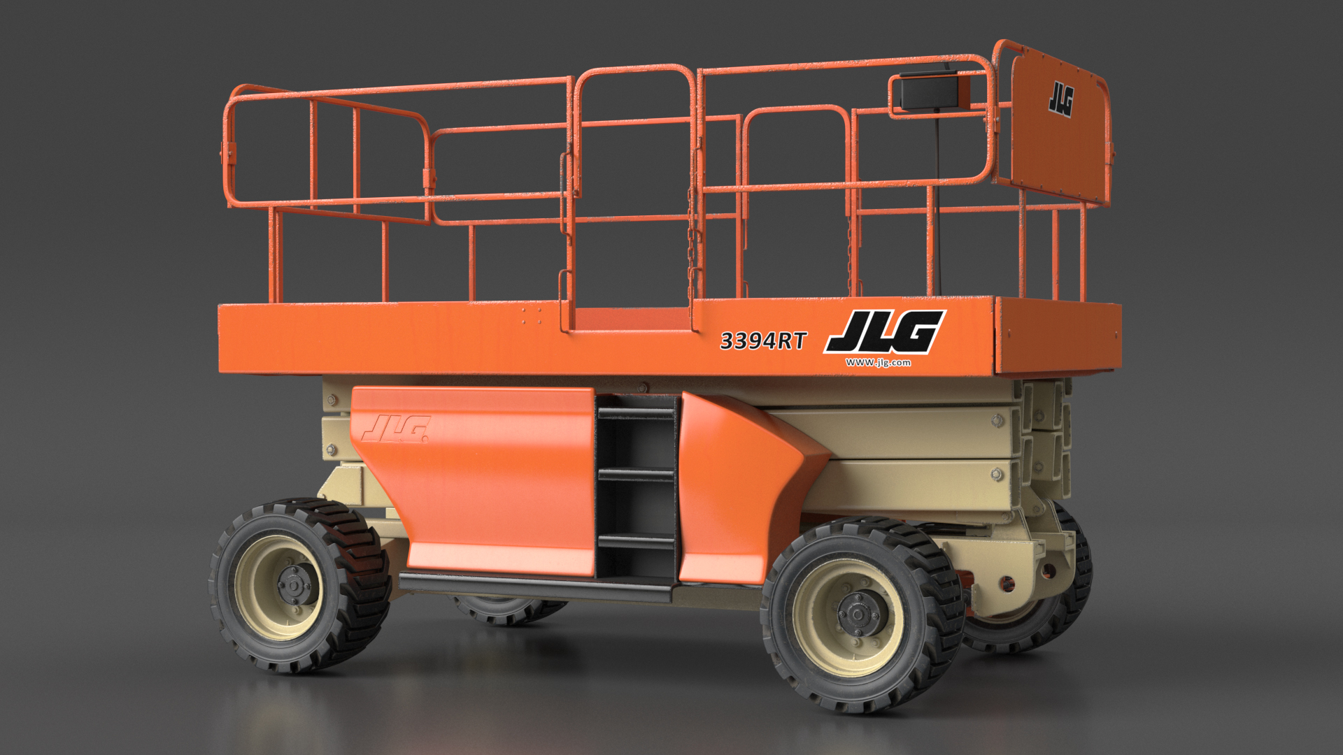 JLG 3394RT Scissor Lift Rigged for Cinema 4D 3D model