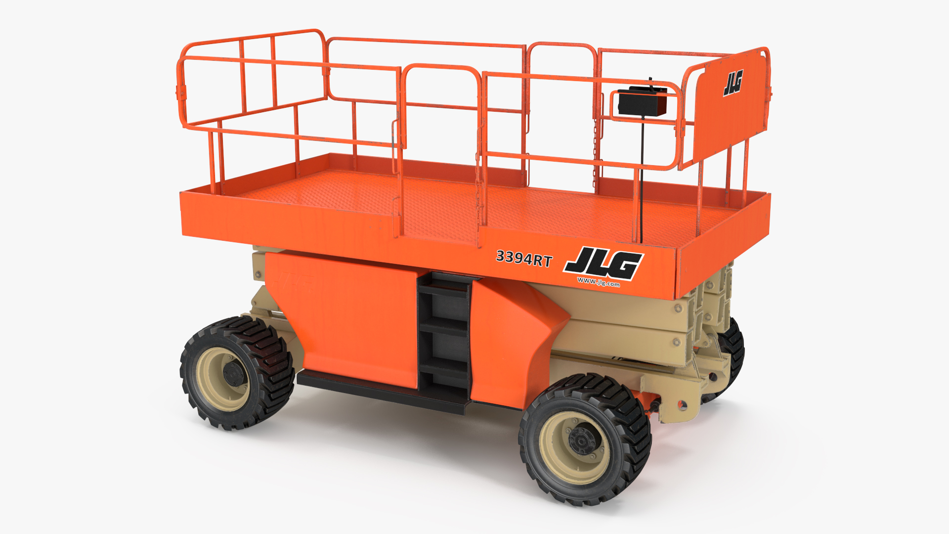 JLG 3394RT Scissor Lift Rigged for Cinema 4D 3D model