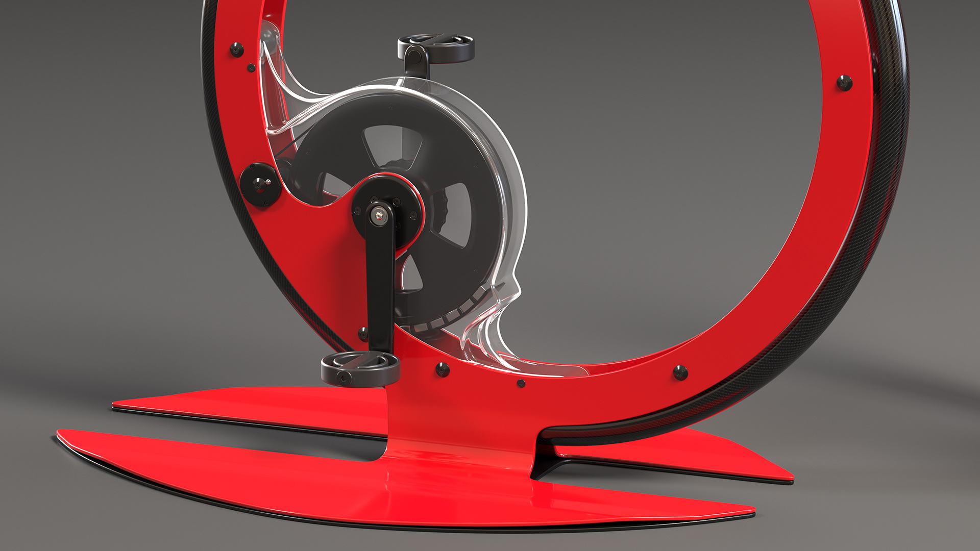 3D model Ciclotte Unicycle Exercise Bike Red