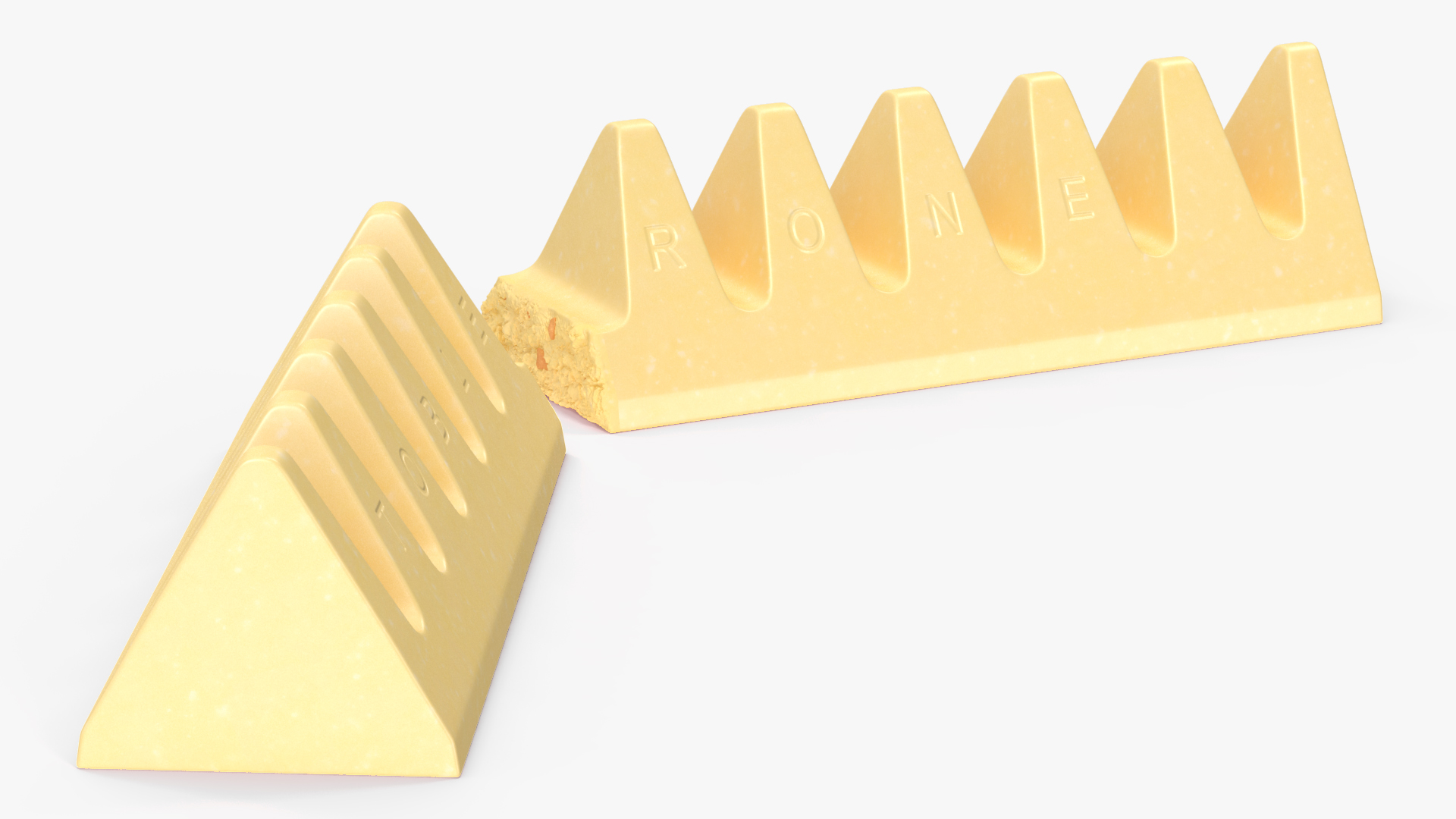 3D model Toblerone White Chocolate Split Bar