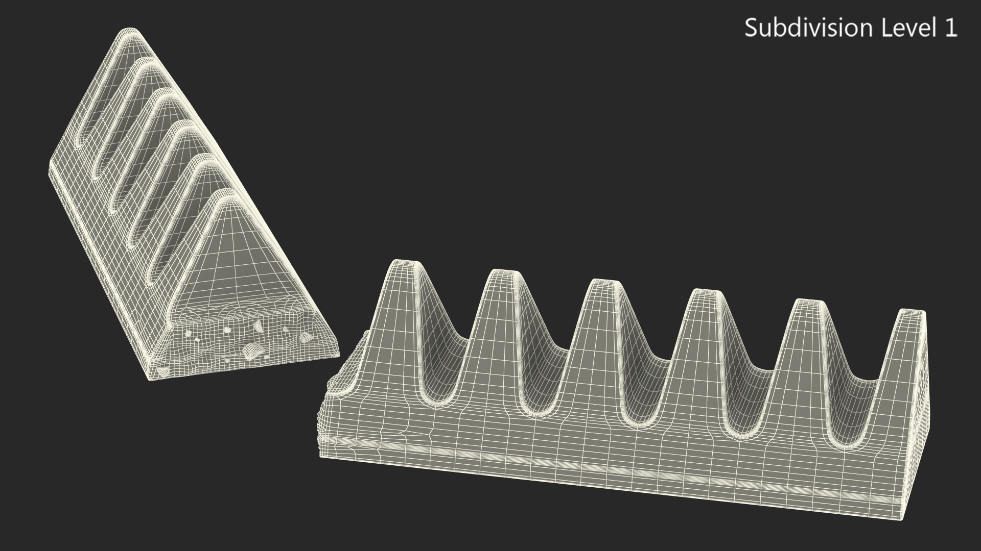 3D model Toblerone White Chocolate Split Bar