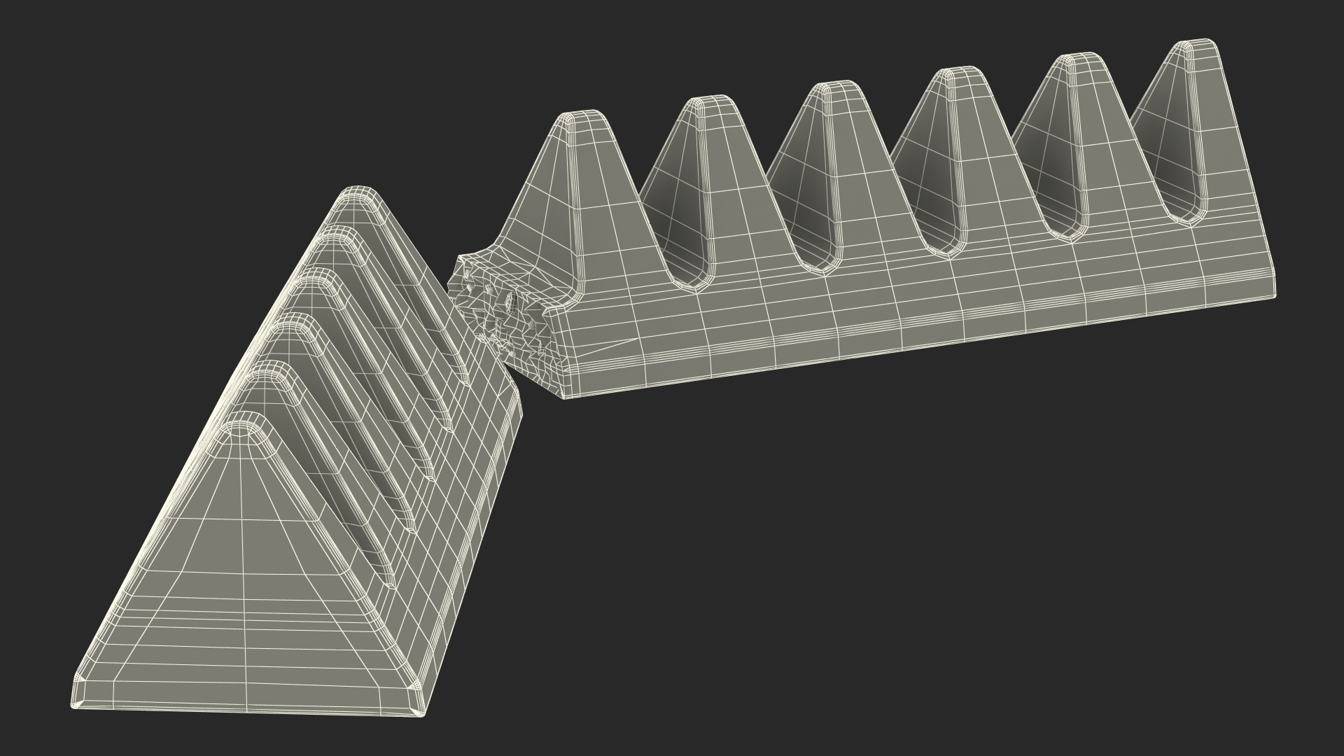 3D model Toblerone White Chocolate Split Bar