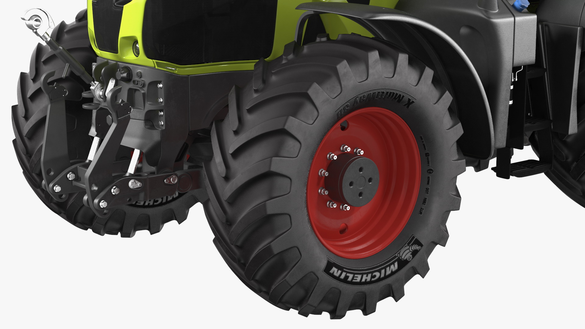 3D Axion Tractor With Potato Planter model