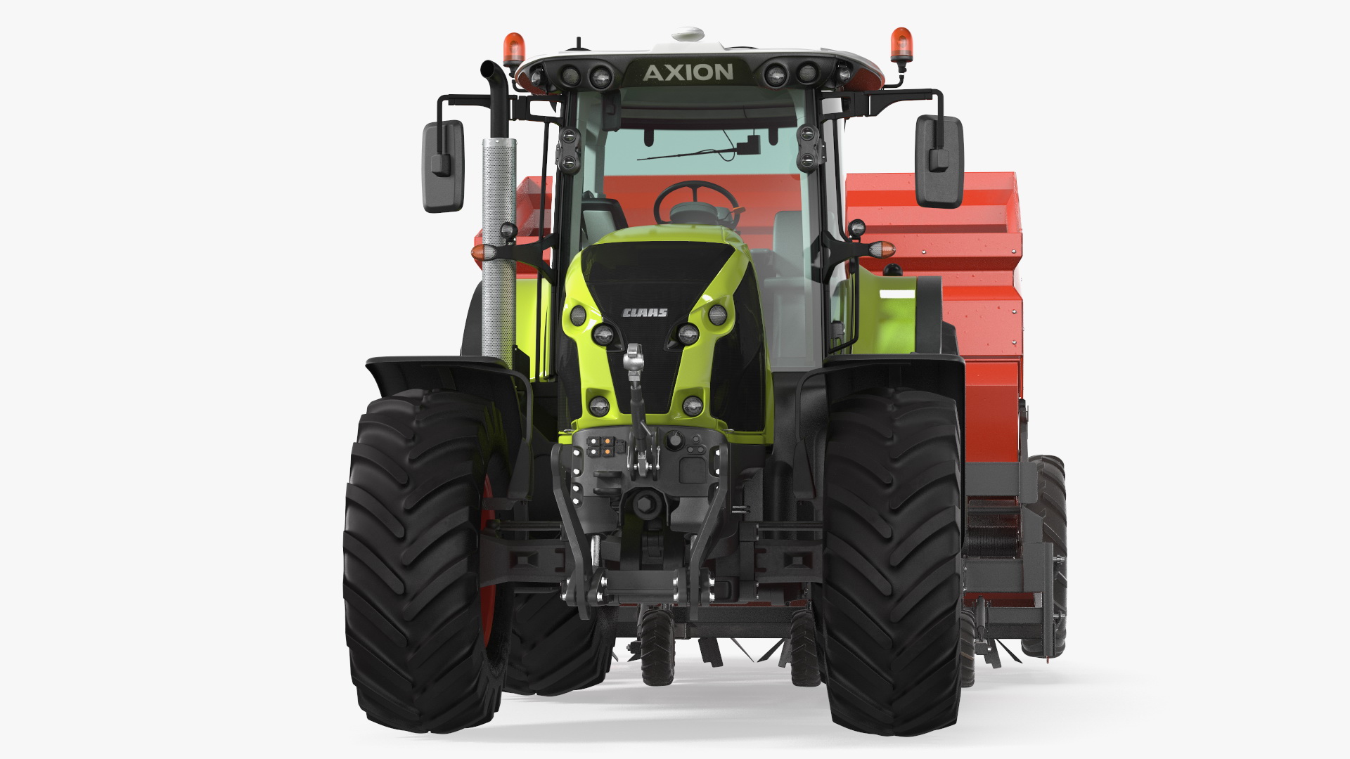 3D Axion Tractor With Potato Planter model