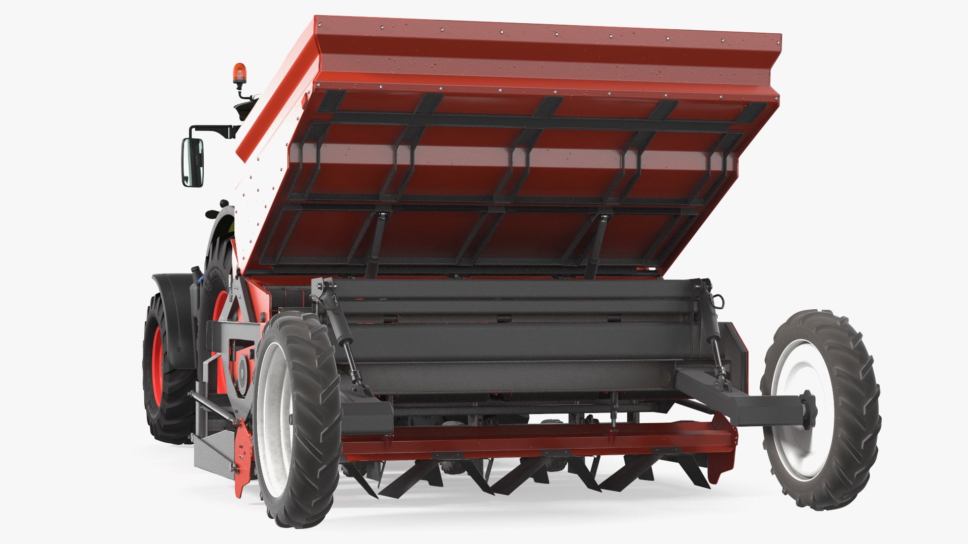 3D Axion Tractor With Potato Planter model