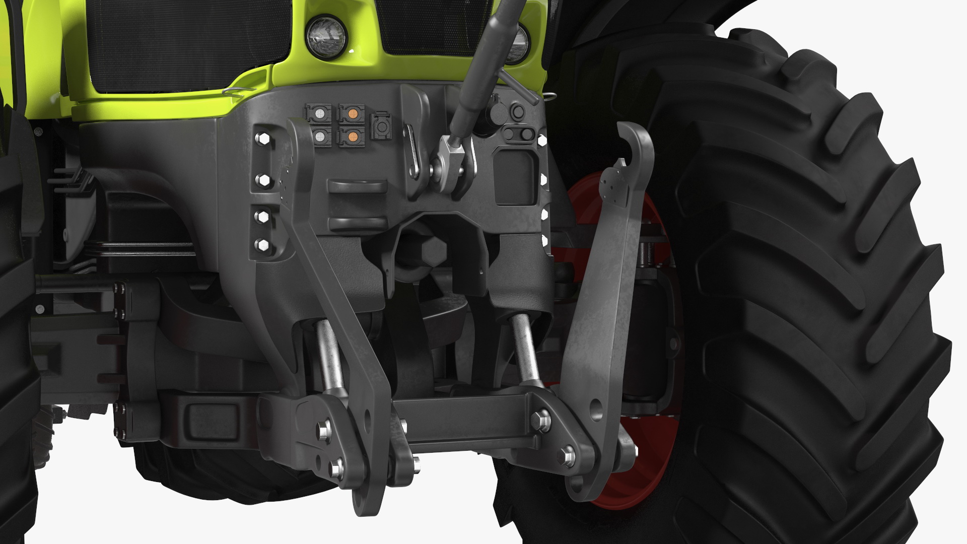 3D Axion Tractor With Potato Planter model