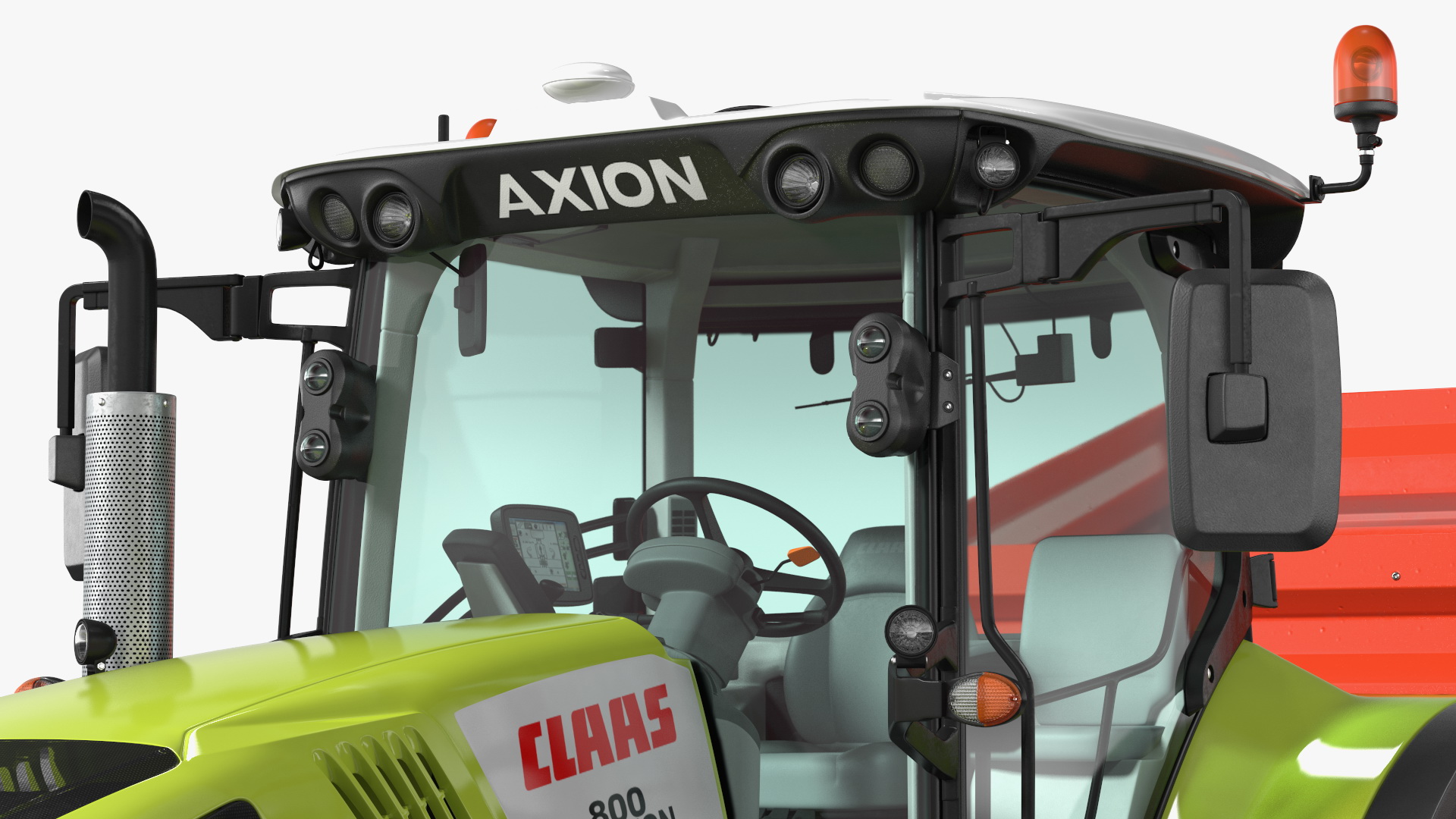 3D Axion Tractor With Potato Planter model