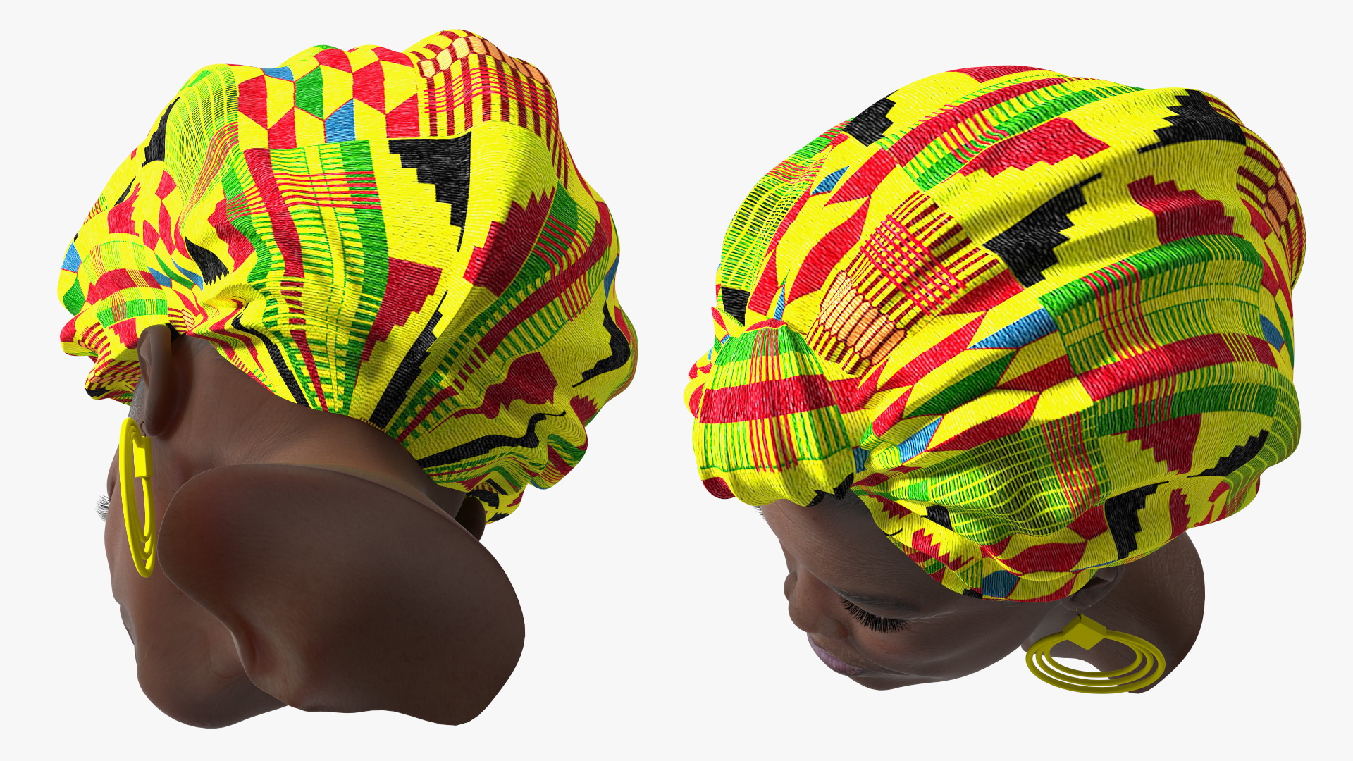 3D African Women Head model