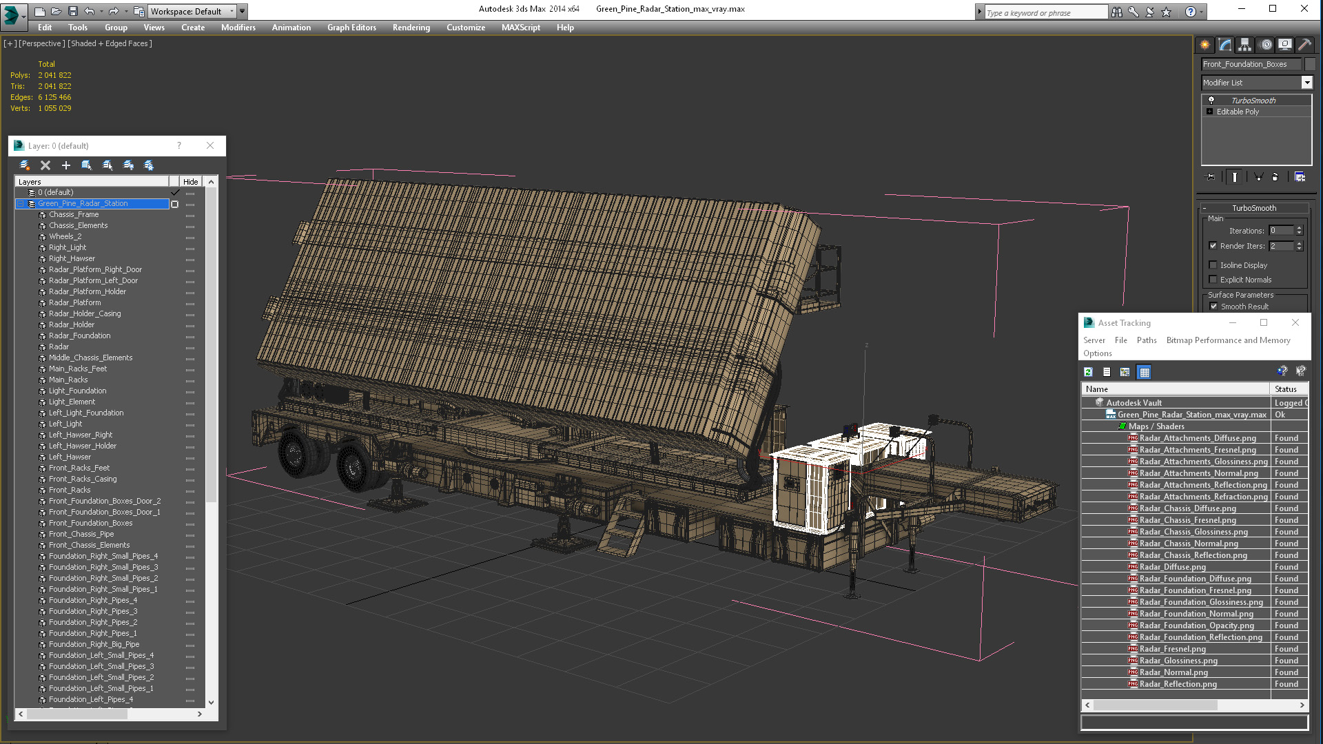 Green Pine Radar Station 3D model