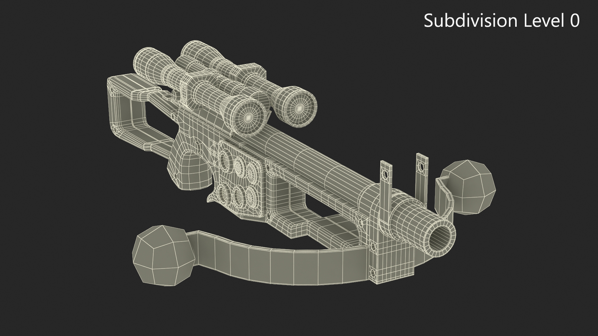 3D model Large Star Wars Bowcaster