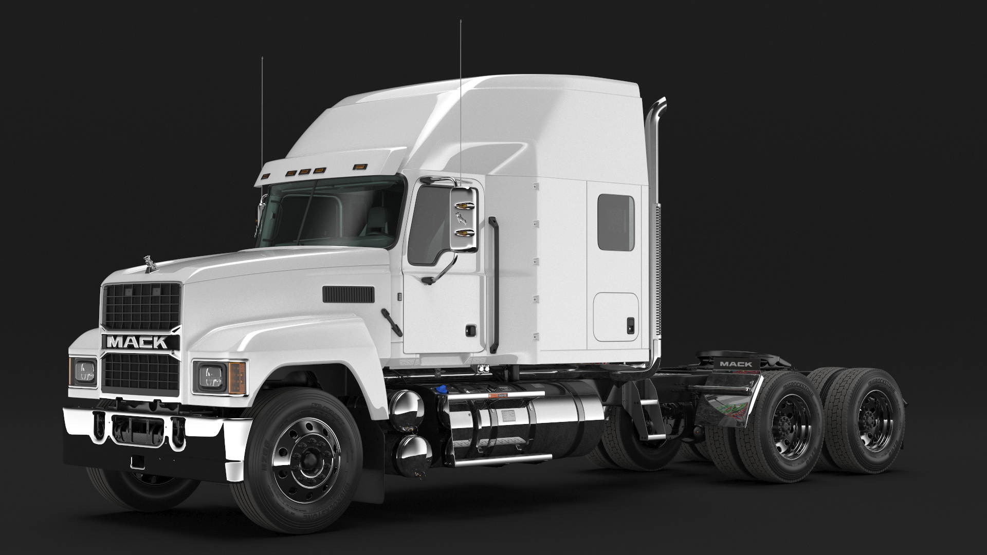 3D model Mack Pinnacle 2025 Truck White