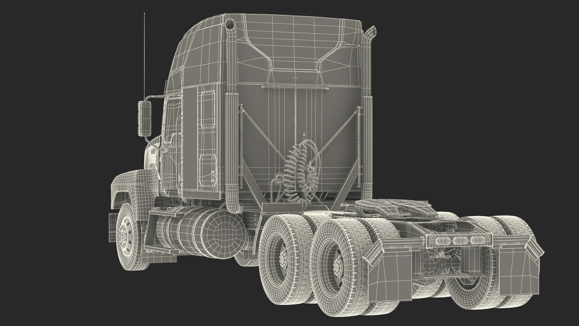 3D model Mack Pinnacle 2025 Truck White