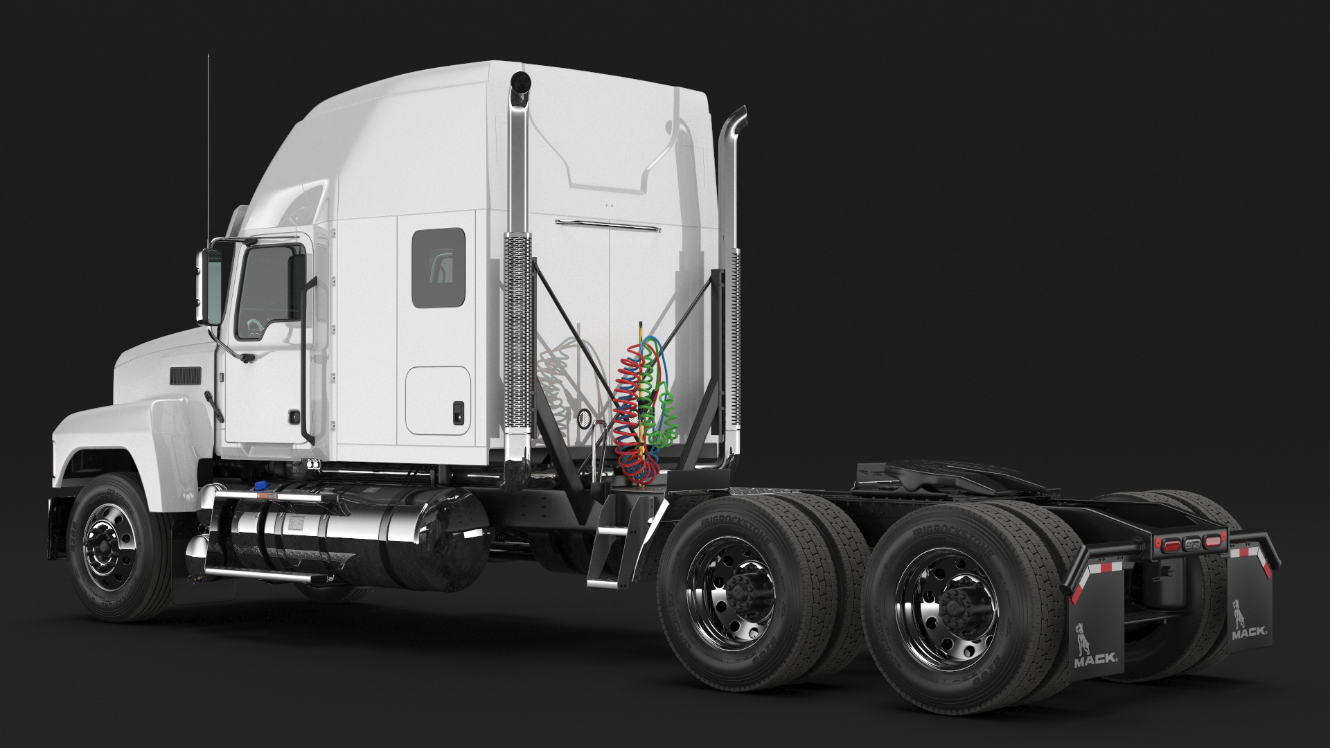 3D model Mack Pinnacle 2025 Truck White