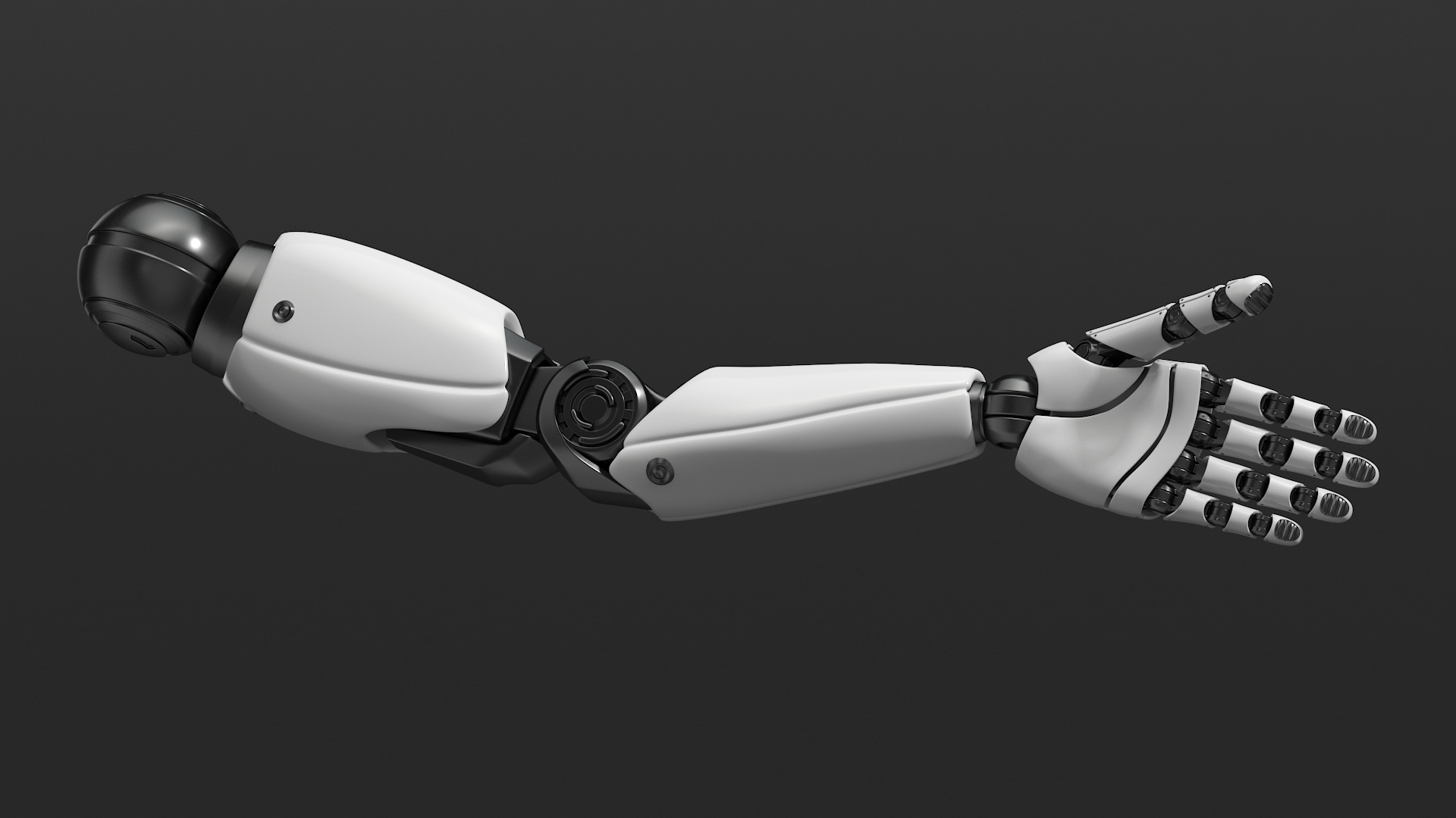 Futuristic Humanoid Robot Arm 3D model