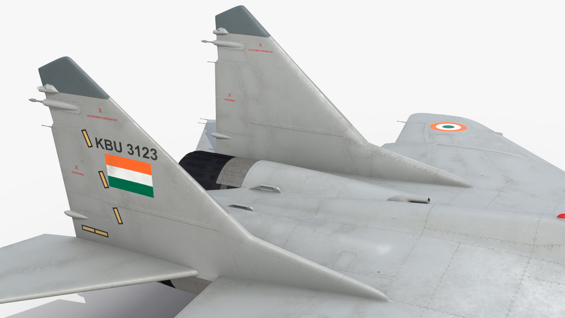 3D MiG 29K Fulcrum D Indian Navy with Armament model