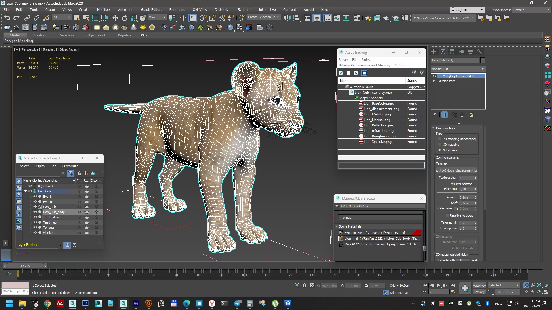 3D model Lion Cub