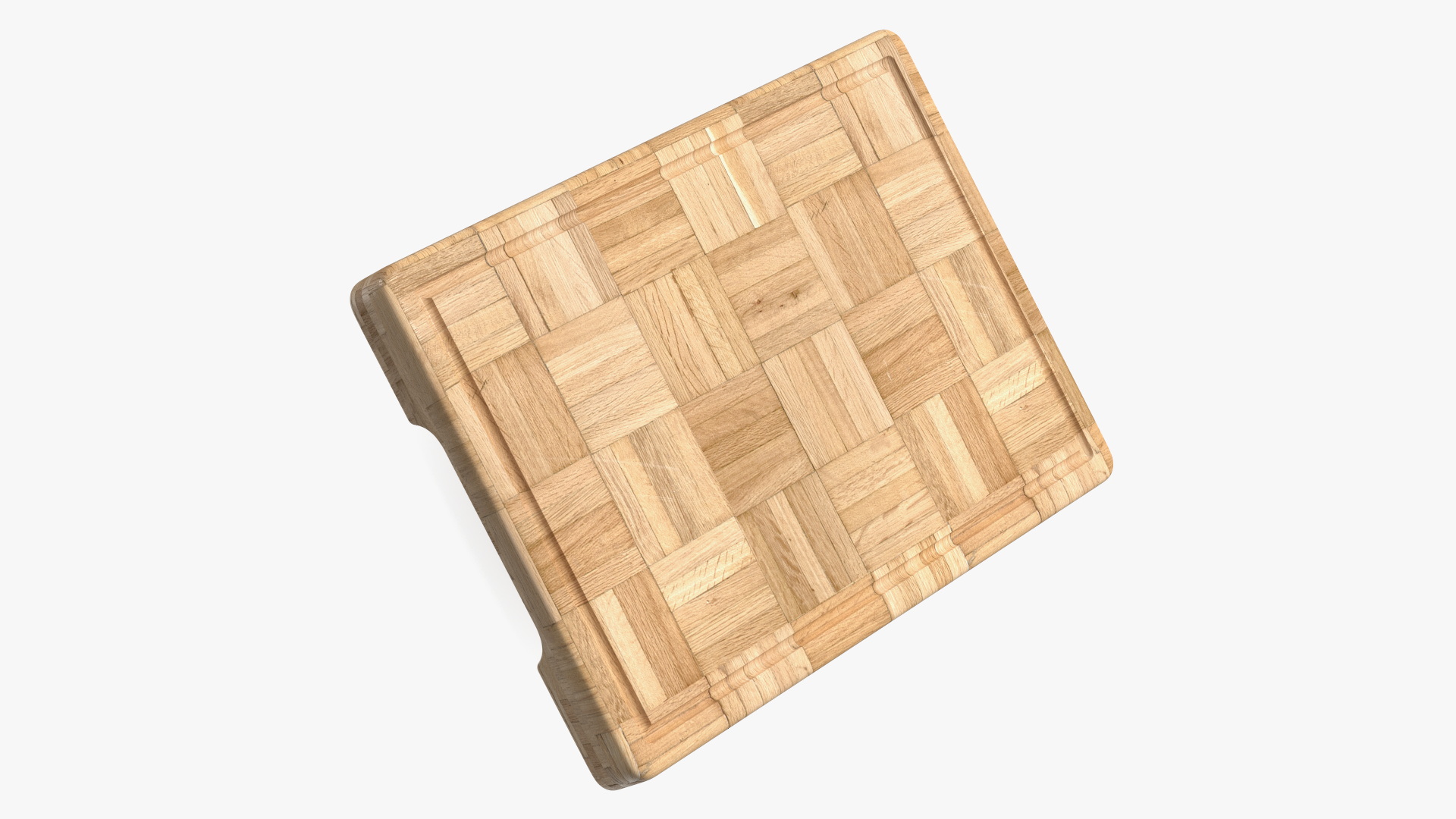 Light Bamboo Cutting Board Small 3D