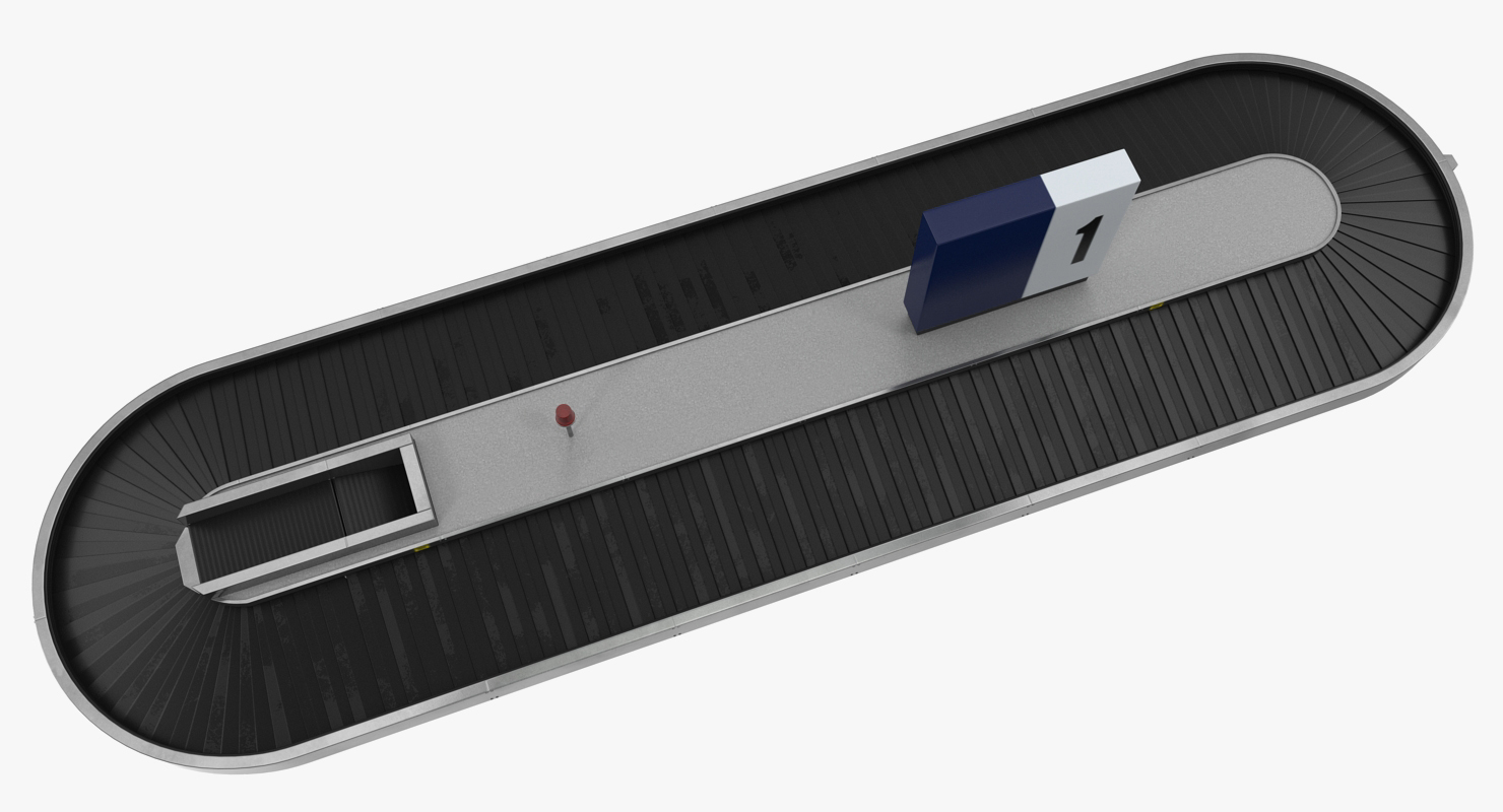 3D Airport Conveyor Belt