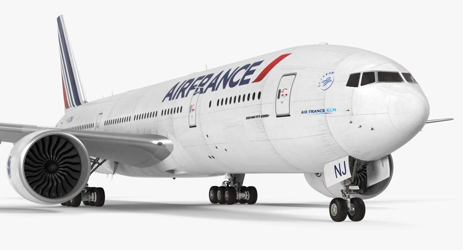 Boeing 777 200LR Air France 3D