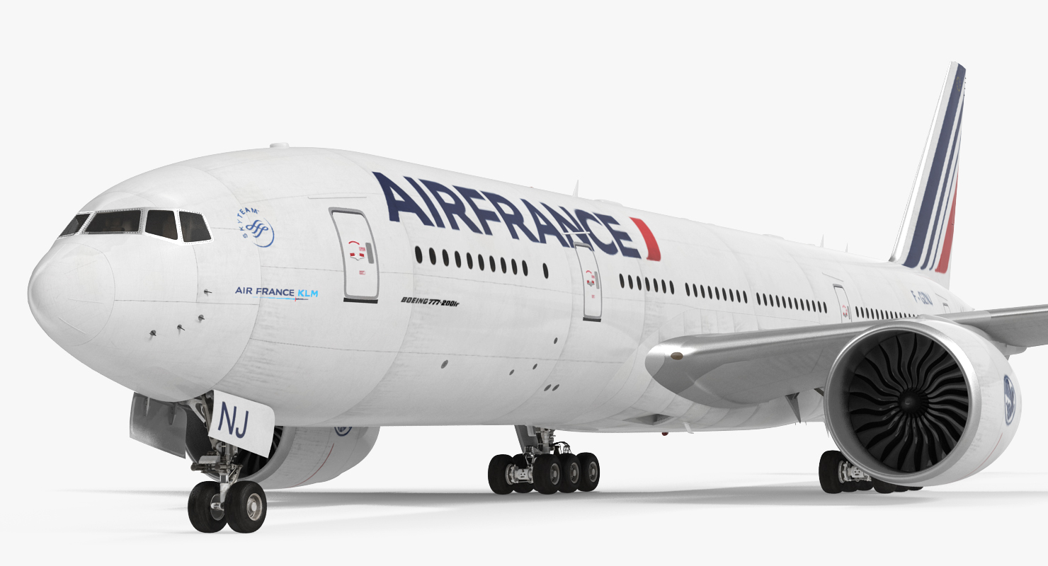 Boeing 777 200LR Air France 3D