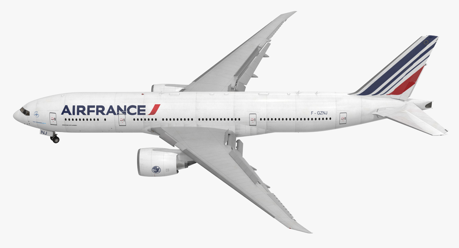 Boeing 777 200LR Air France 3D