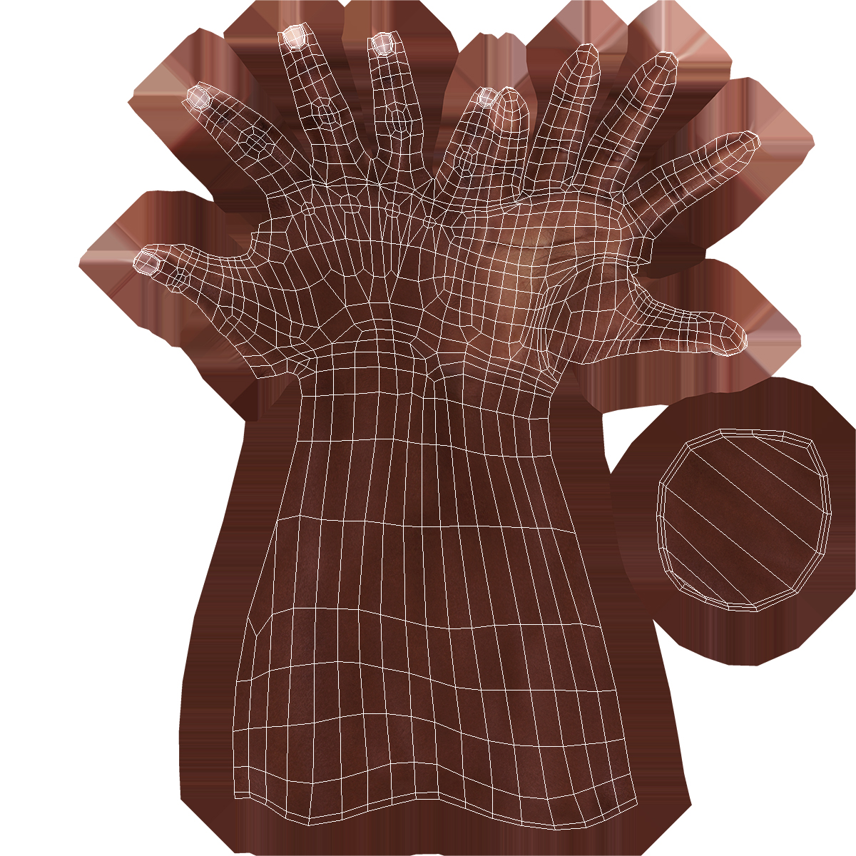 3D Afro American Female Victory Sign Pose model