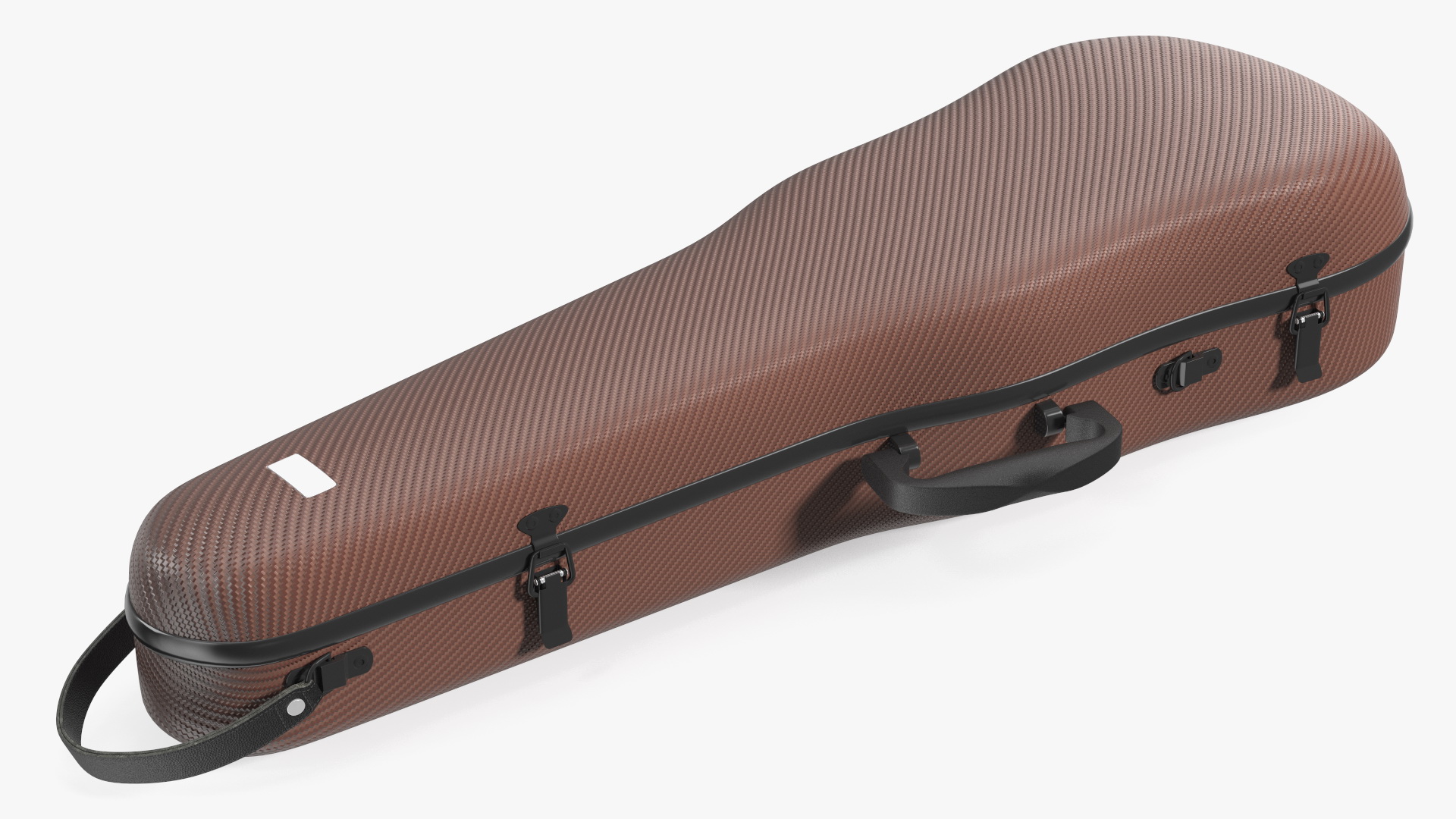 3D model Shockproof Violin Case Brown Closed