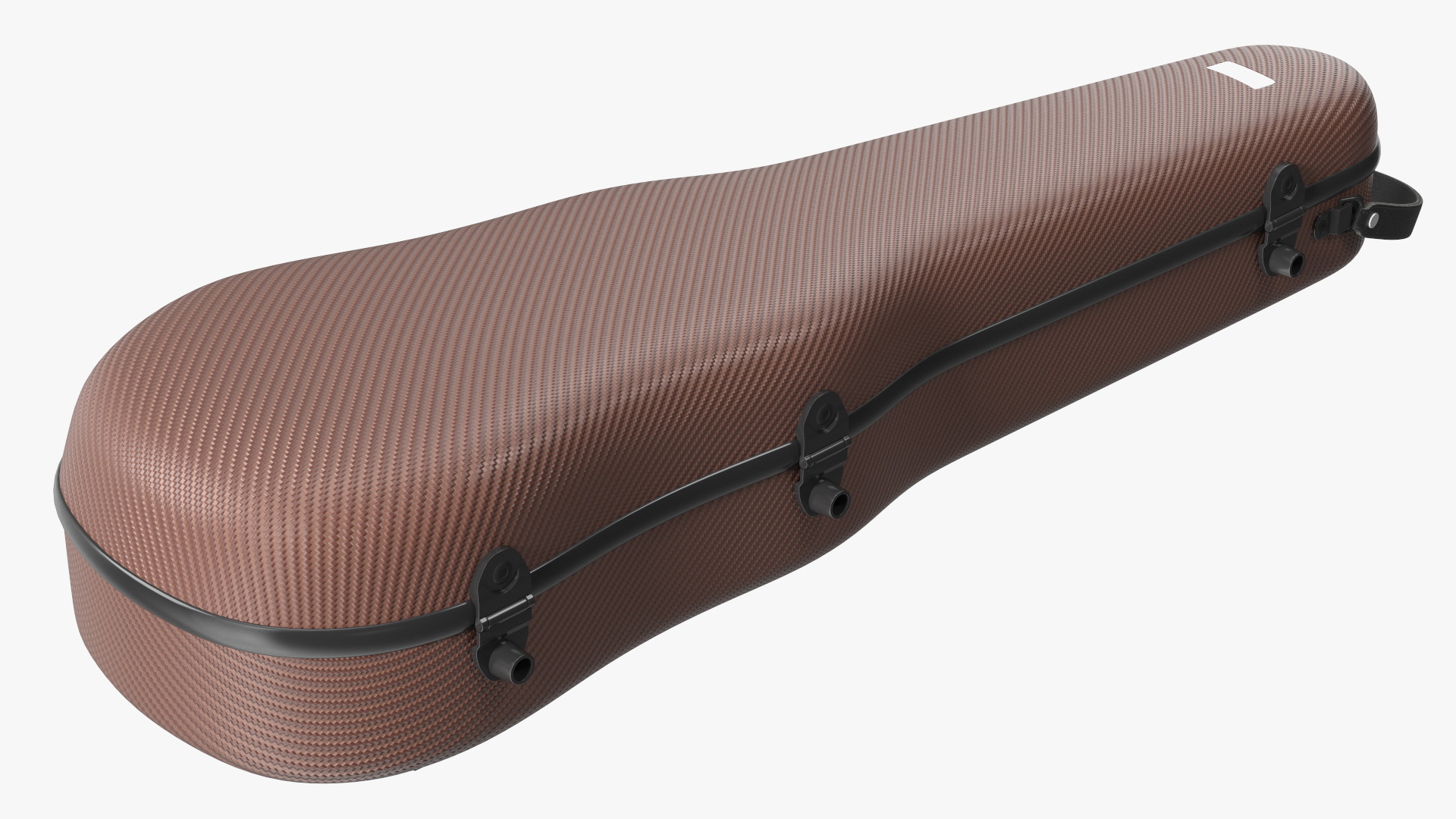 3D model Shockproof Violin Case Brown Closed