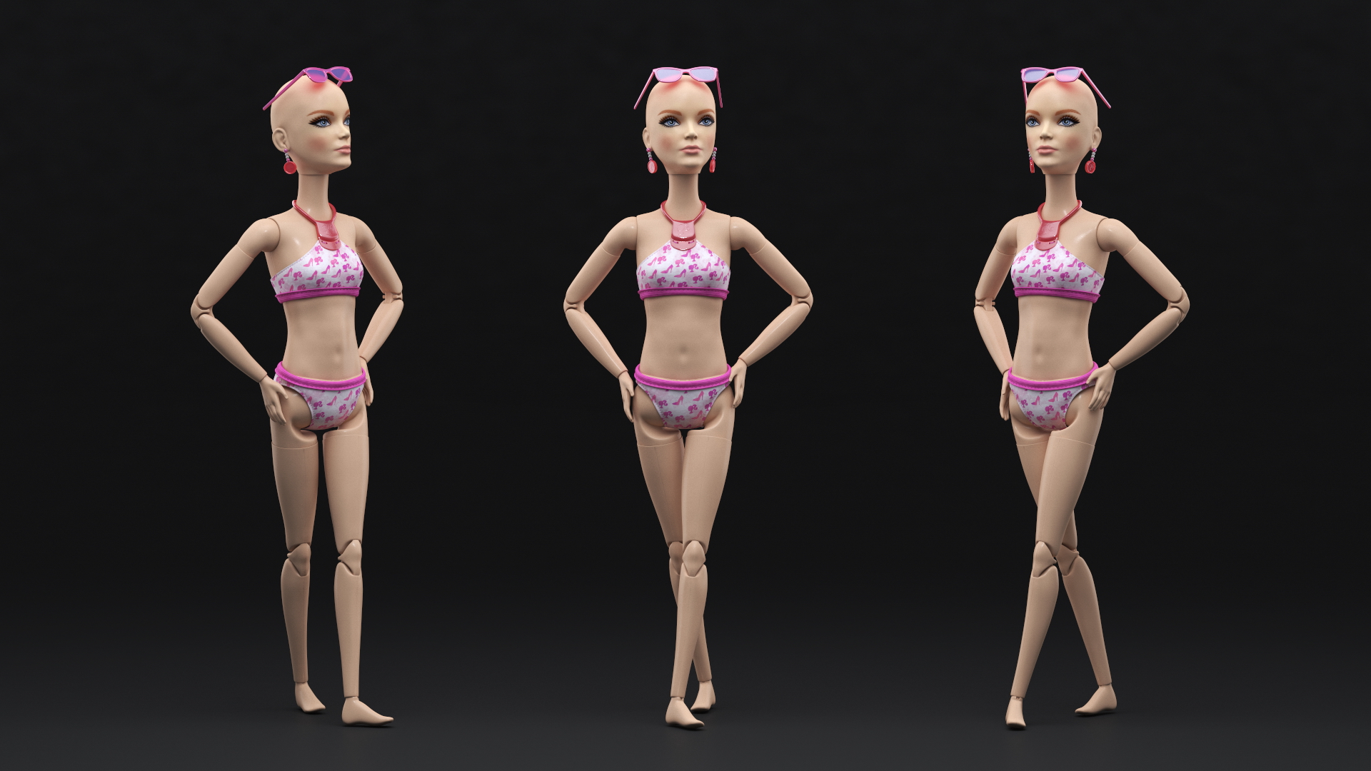 3D model Barbie Doll Swimsuit