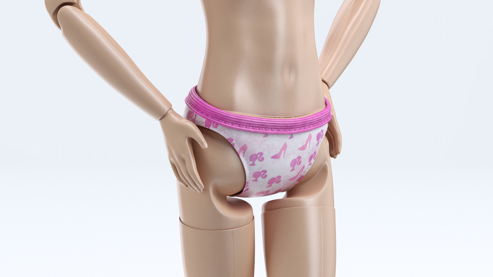 3D model Barbie Doll Swimsuit