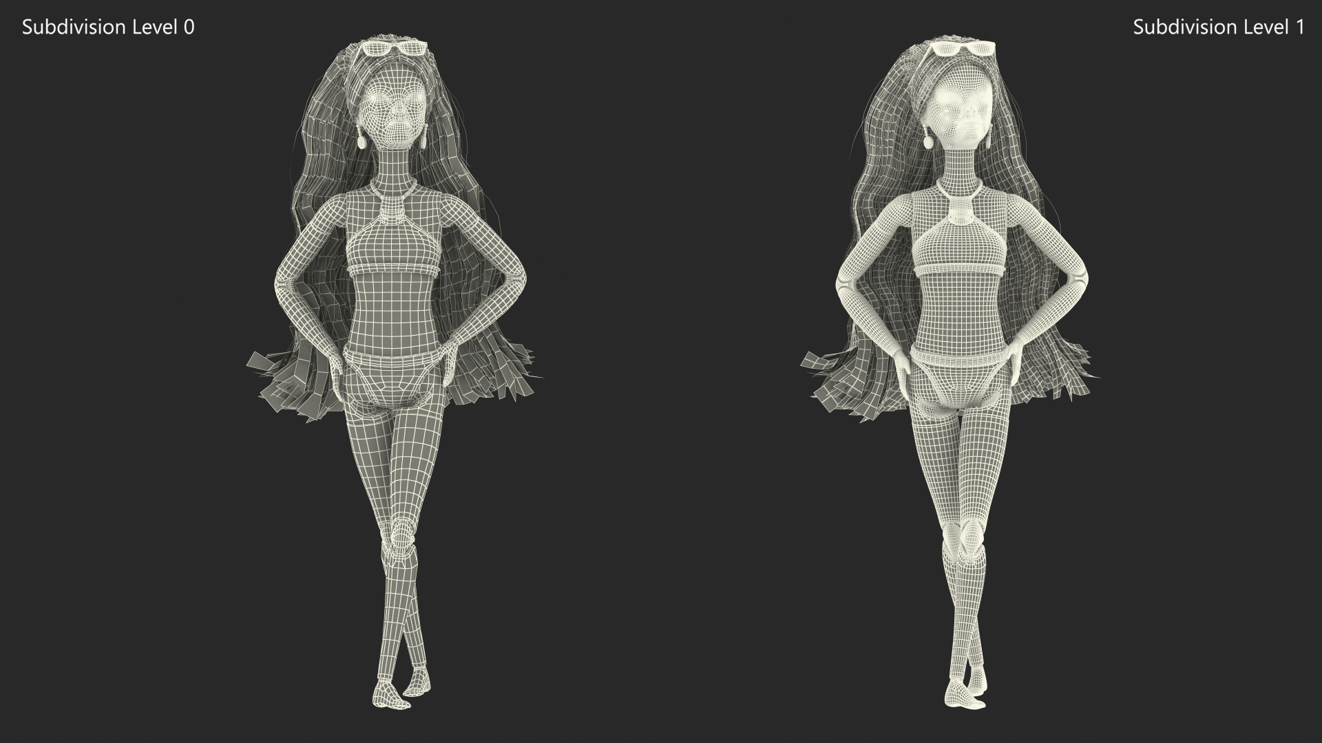 3D model Barbie Doll Swimsuit