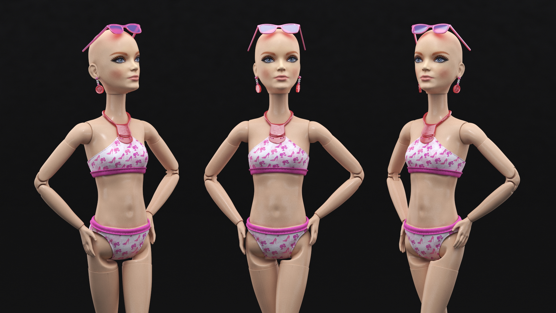 3D model Barbie Doll Swimsuit