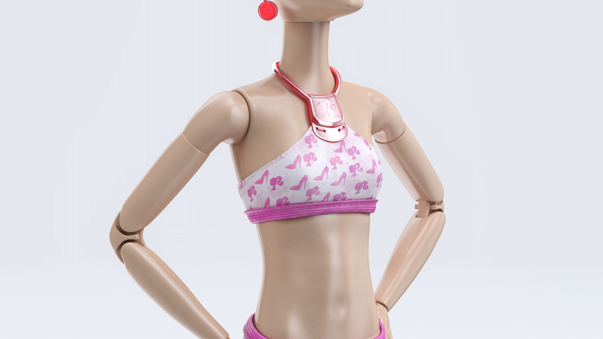 3D model Barbie Doll Swimsuit