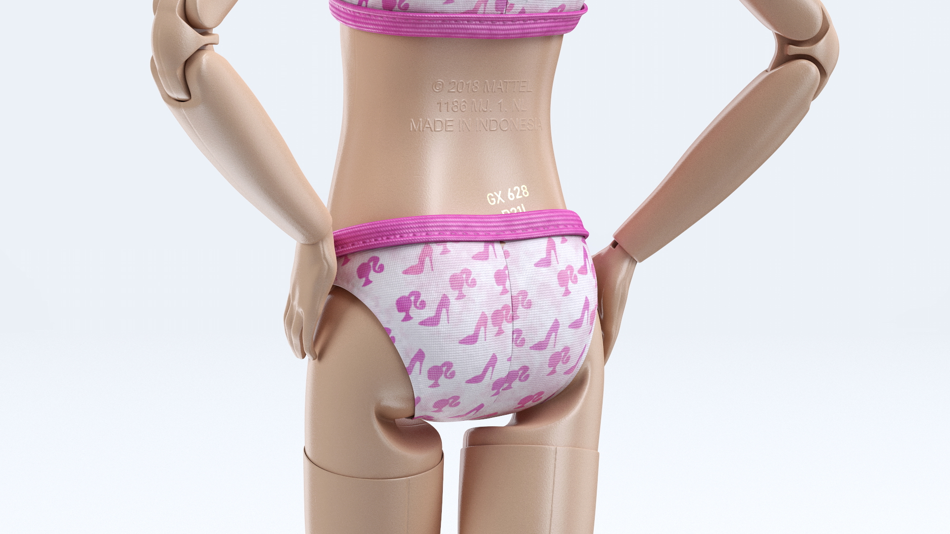 3D model Barbie Doll Swimsuit