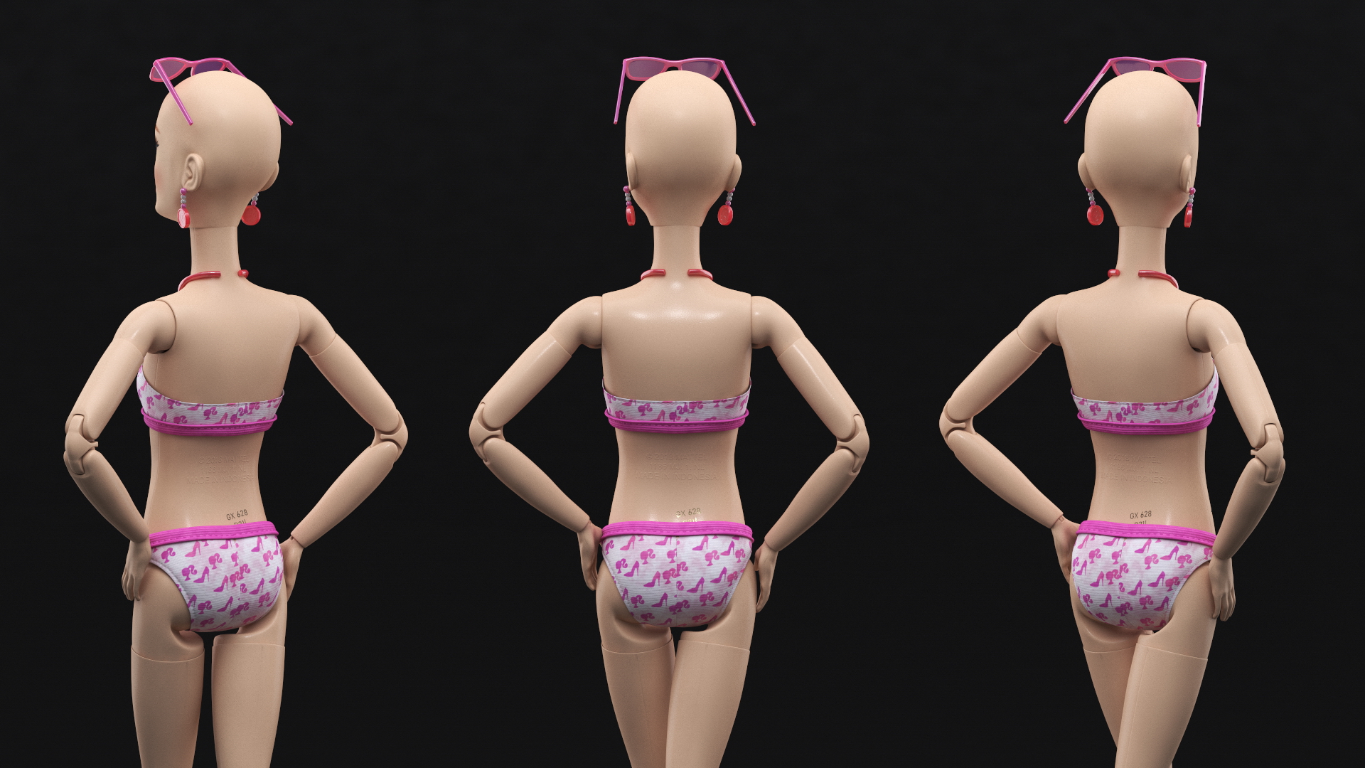 3D model Barbie Doll Swimsuit