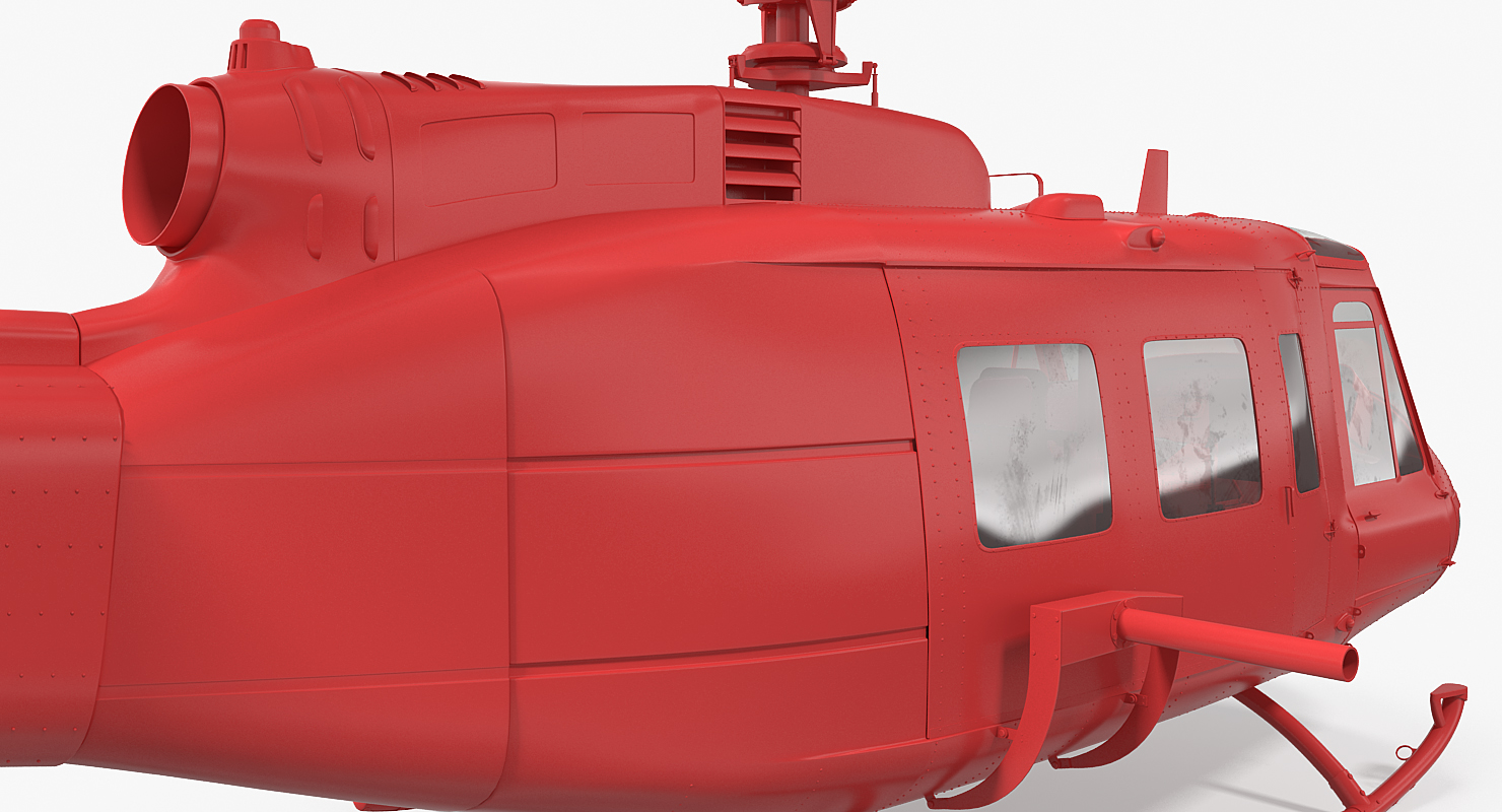 3D US Navy Bell UH 1 Iroquois Rescue model