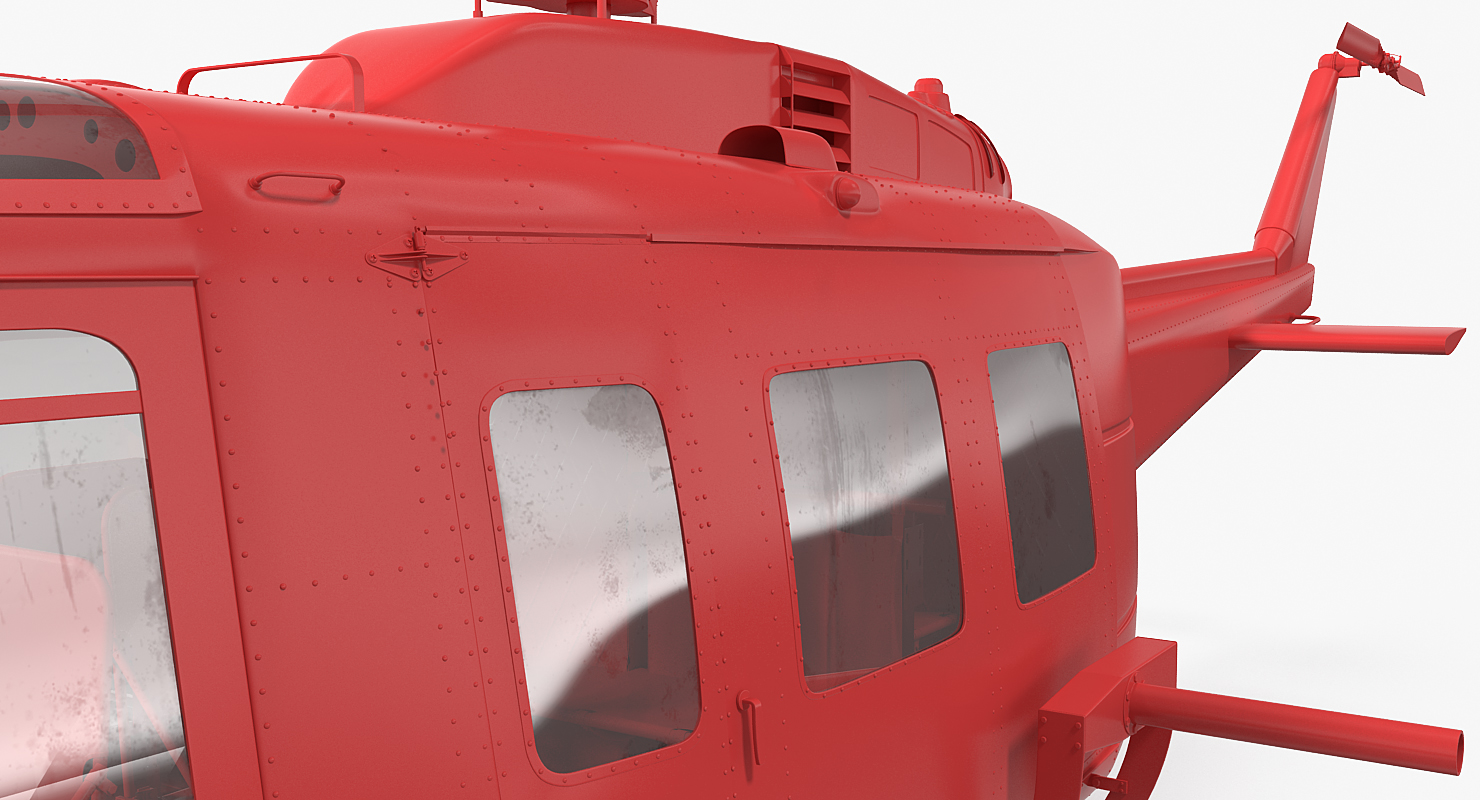 3D US Navy Bell UH 1 Iroquois Rescue model