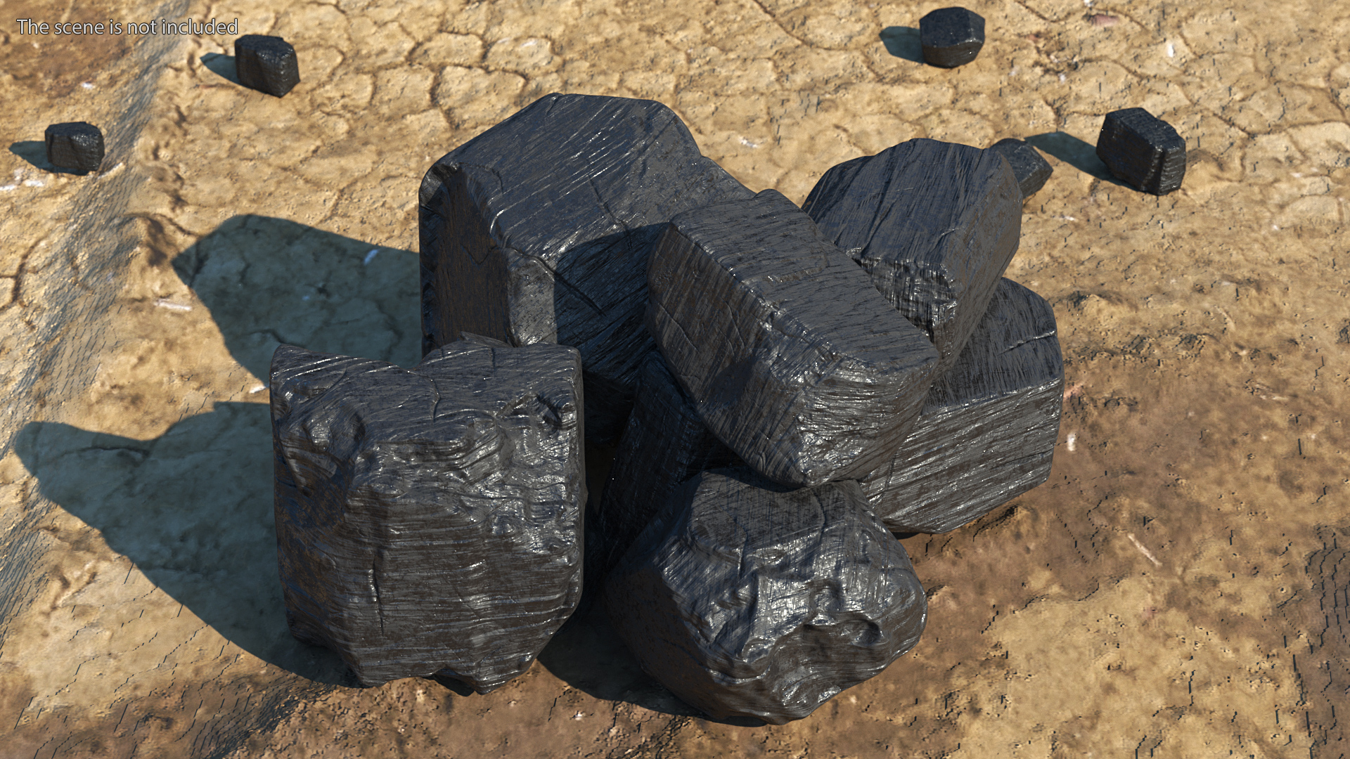 3D model Bituminous Coal Pile