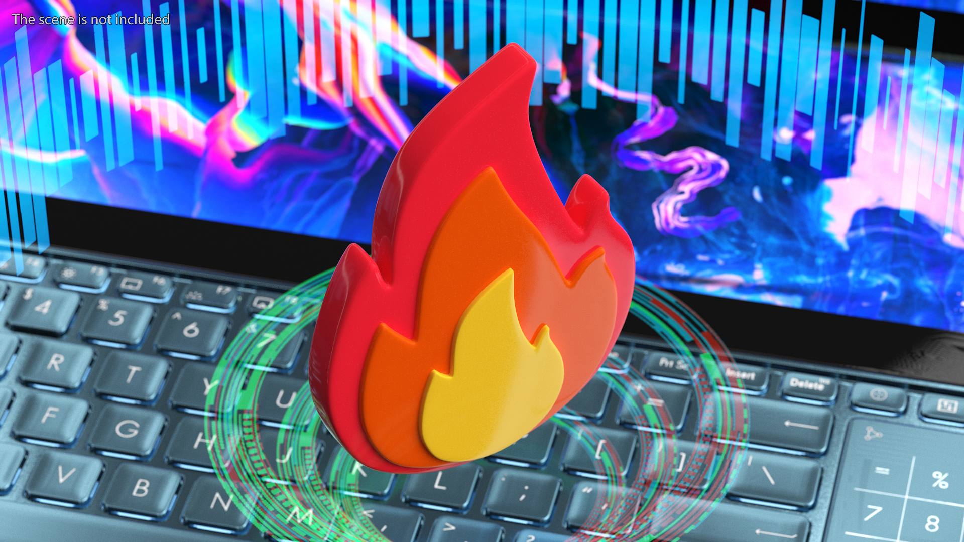 3D Flame Emoji