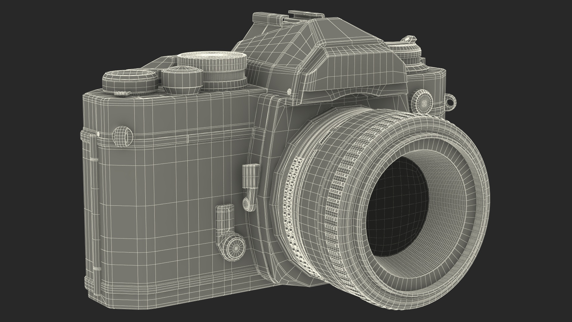 Vintage 35mm Film Camera 3D model