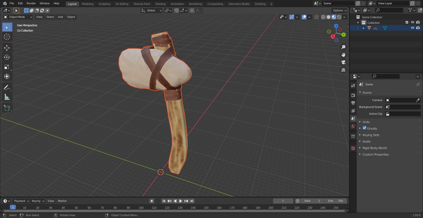 Ancient Hammer 3D model