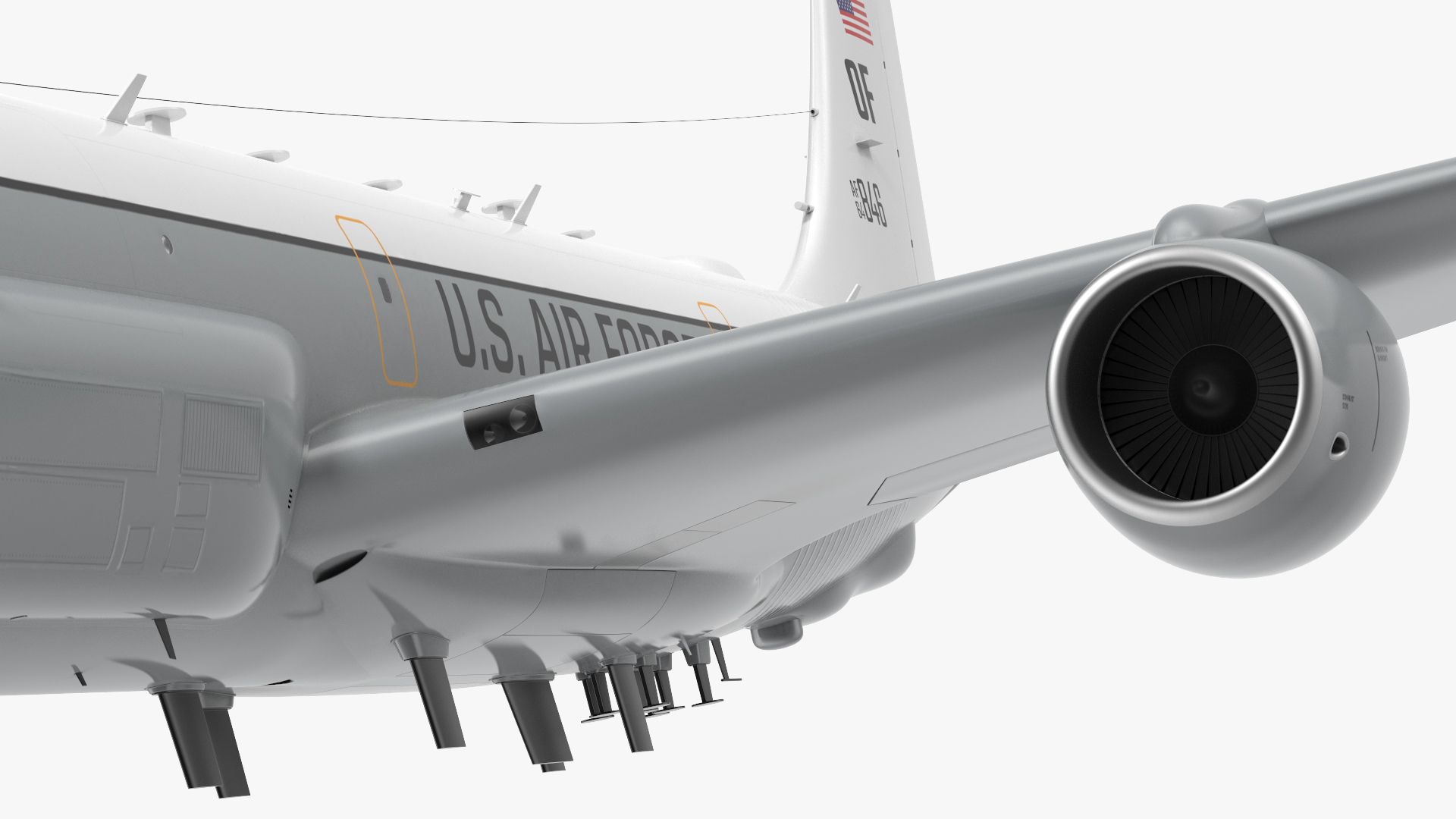 3D Boeing RC-135W Rivet Joint Flight model