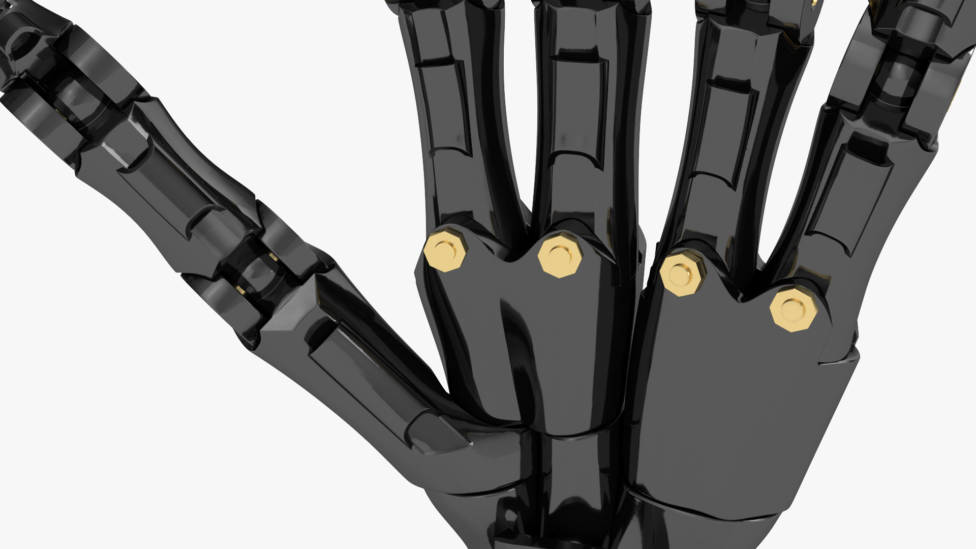 3D Robotic Hand Black model