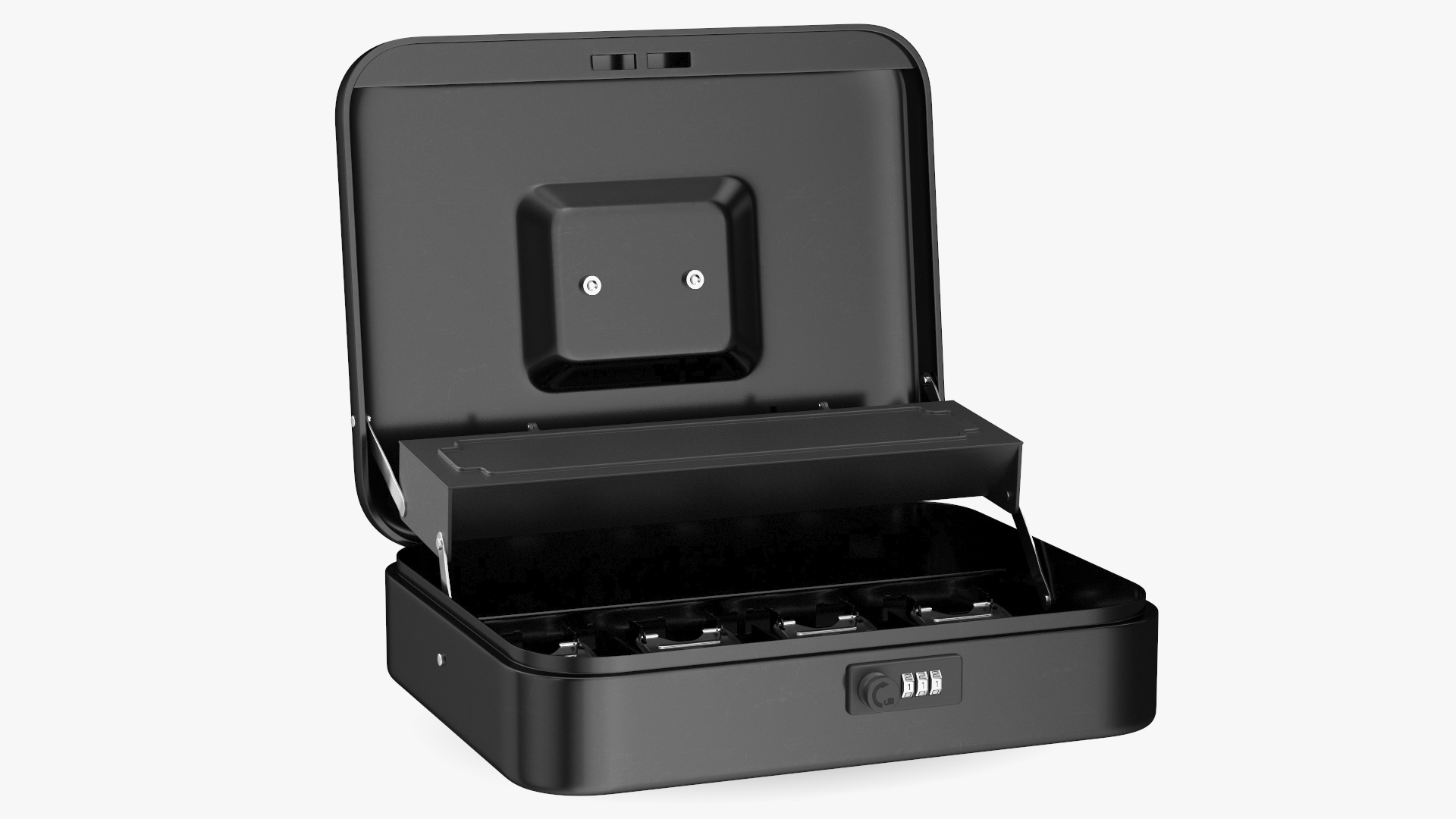 3D Cash Box Black Rigged