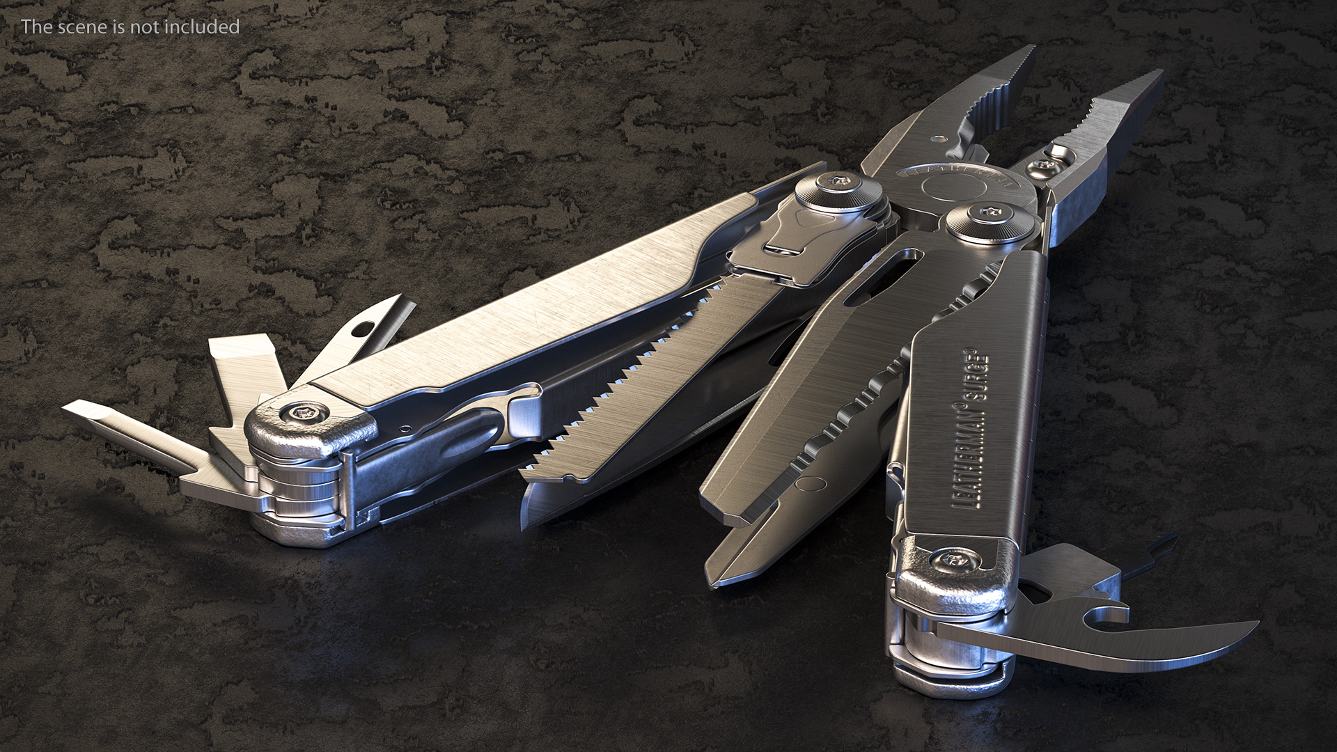 3D model Leatherman Surge Multitool Silver Closed