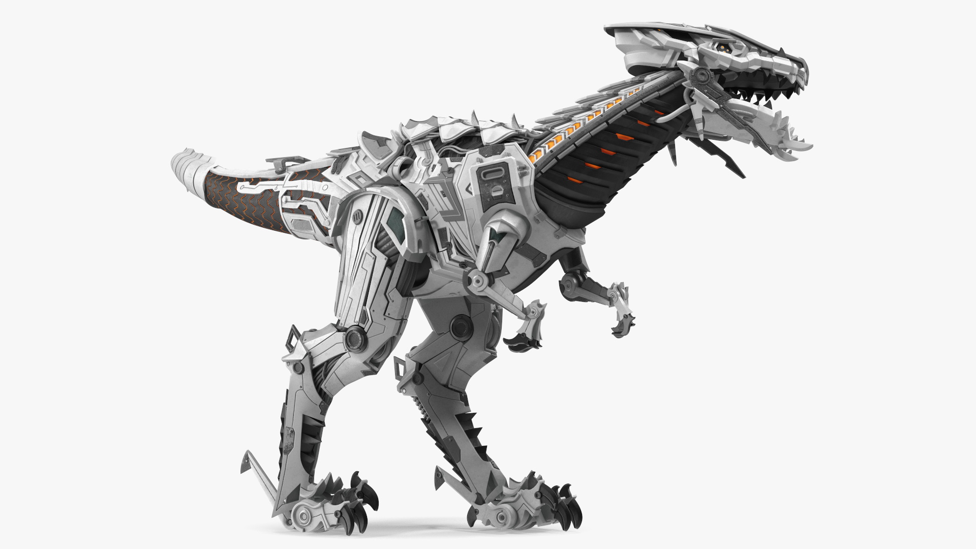 3D Robotic T-Rex Walking Pose