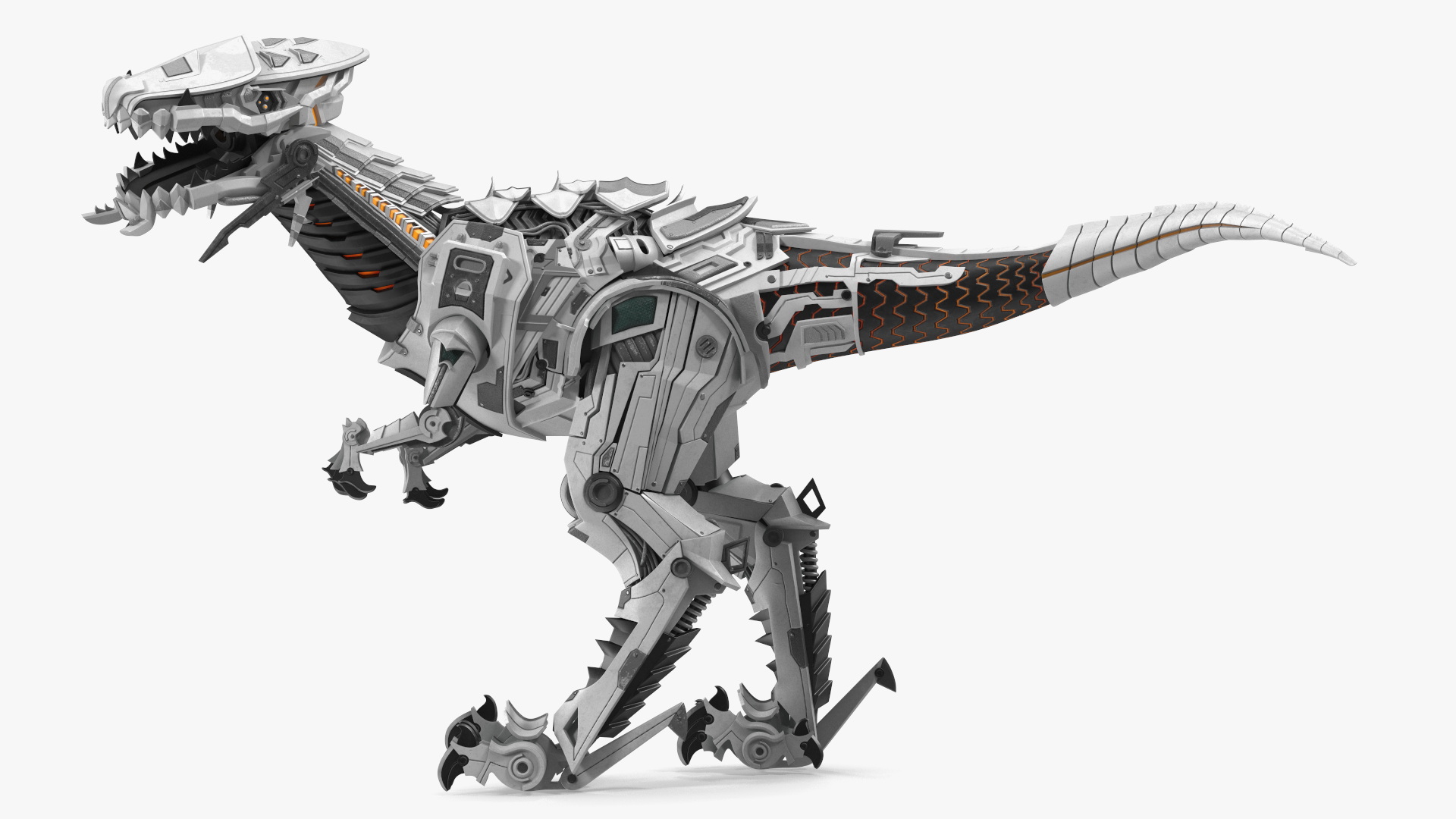 3D Robotic T-Rex Walking Pose